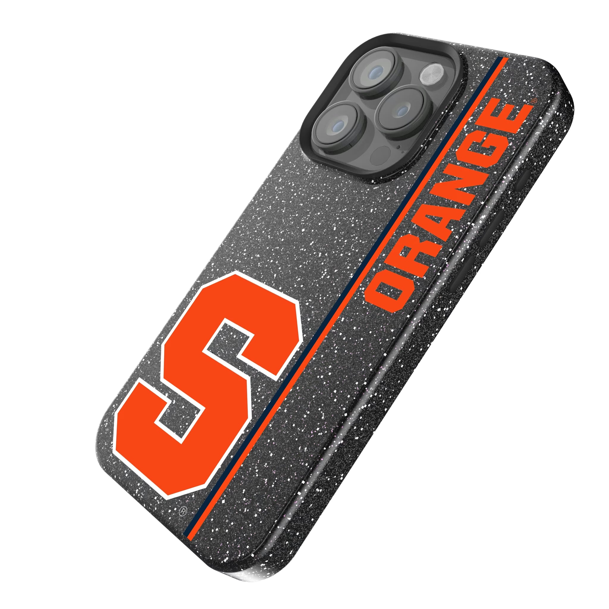 Syracuse University Orange Sidebar iPhone Bling Phone Case for Apple iPhone - Isometric View