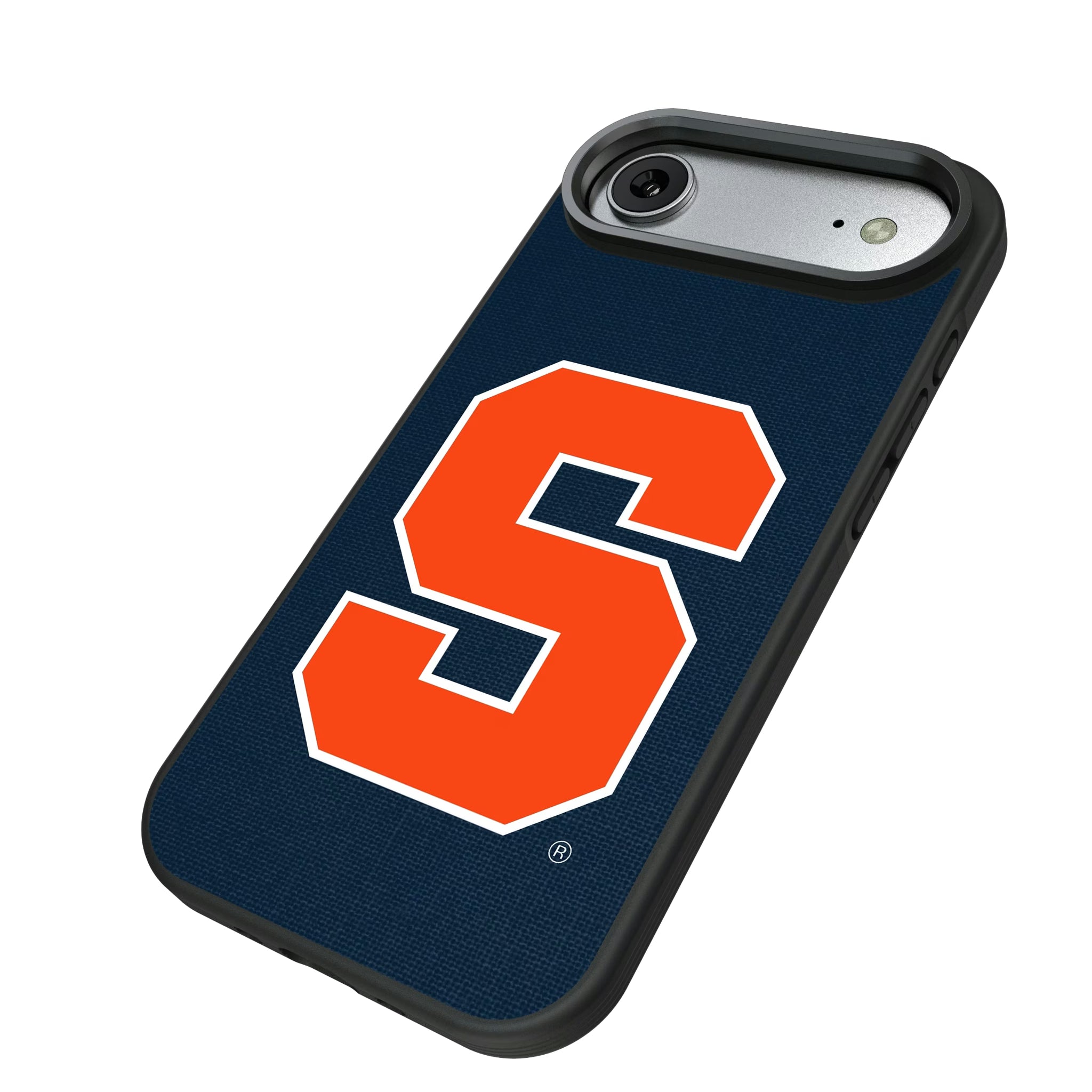 Syracuse University Orange Solid iPhone Bump Phone Case for Apple iPhone - Isometric View#Device_iPhone Air