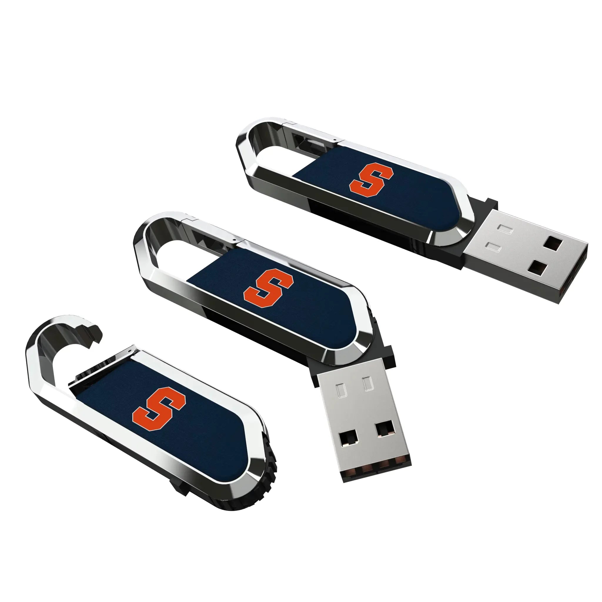 Syracuse University Orange Solid USB 64GB Clip Style Flash Drive