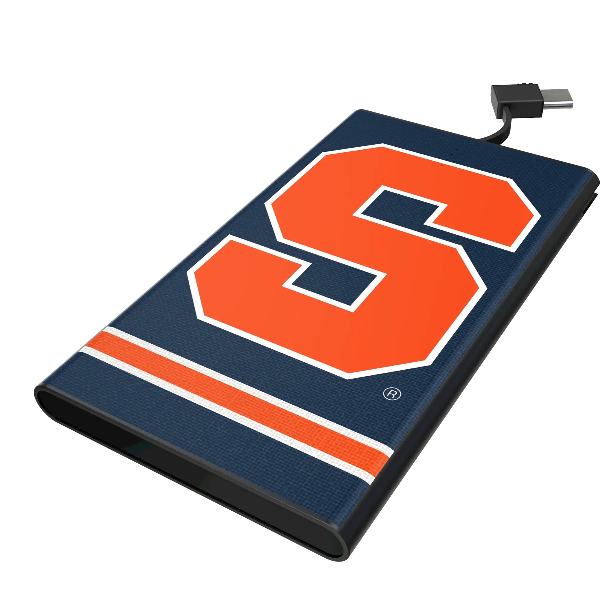 Syracuse University Orange Stripe 5000mAh Flat Power Bank