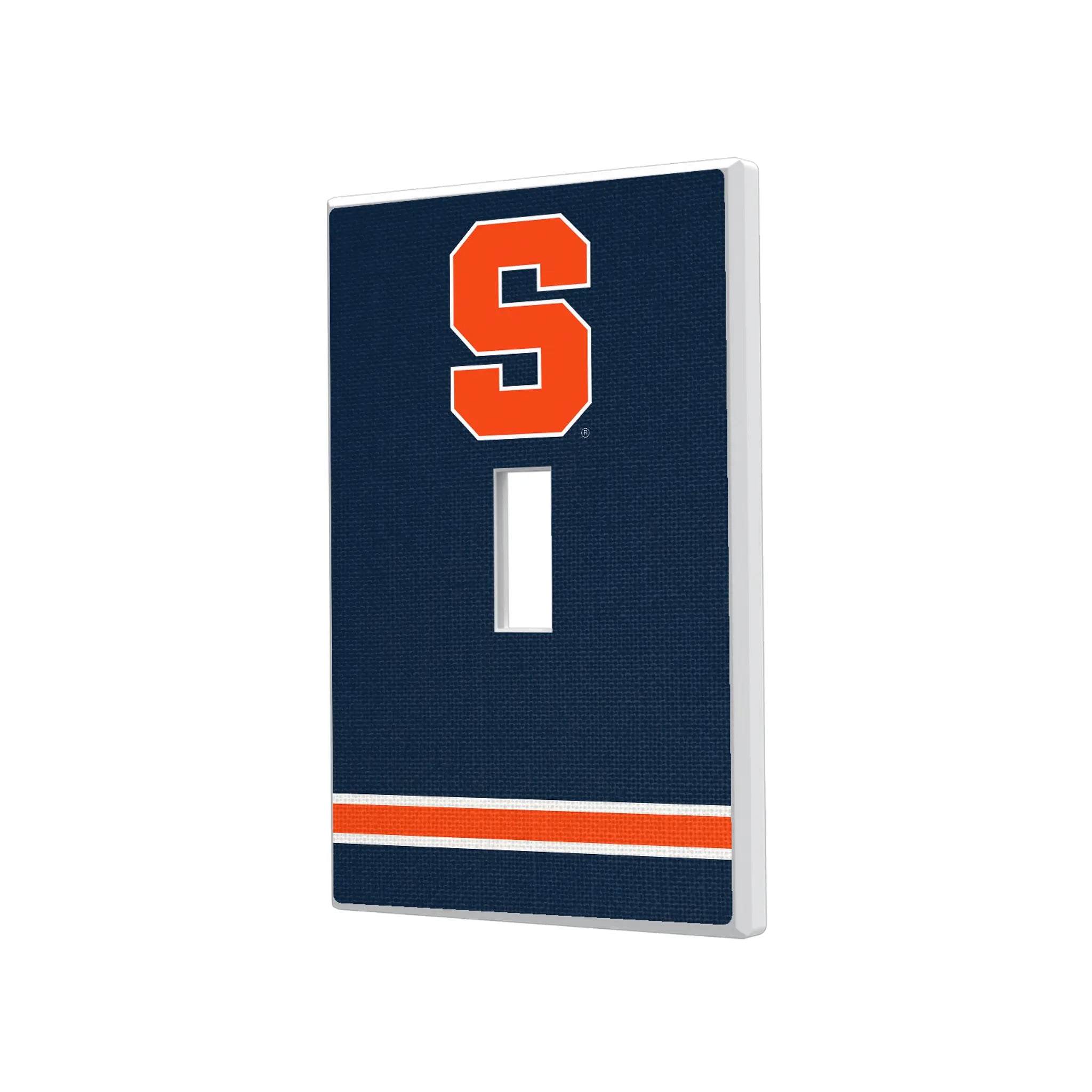Syracuse University Orange Stripe Hidden-Screw Light Switch Plate#Style_Single Toggle