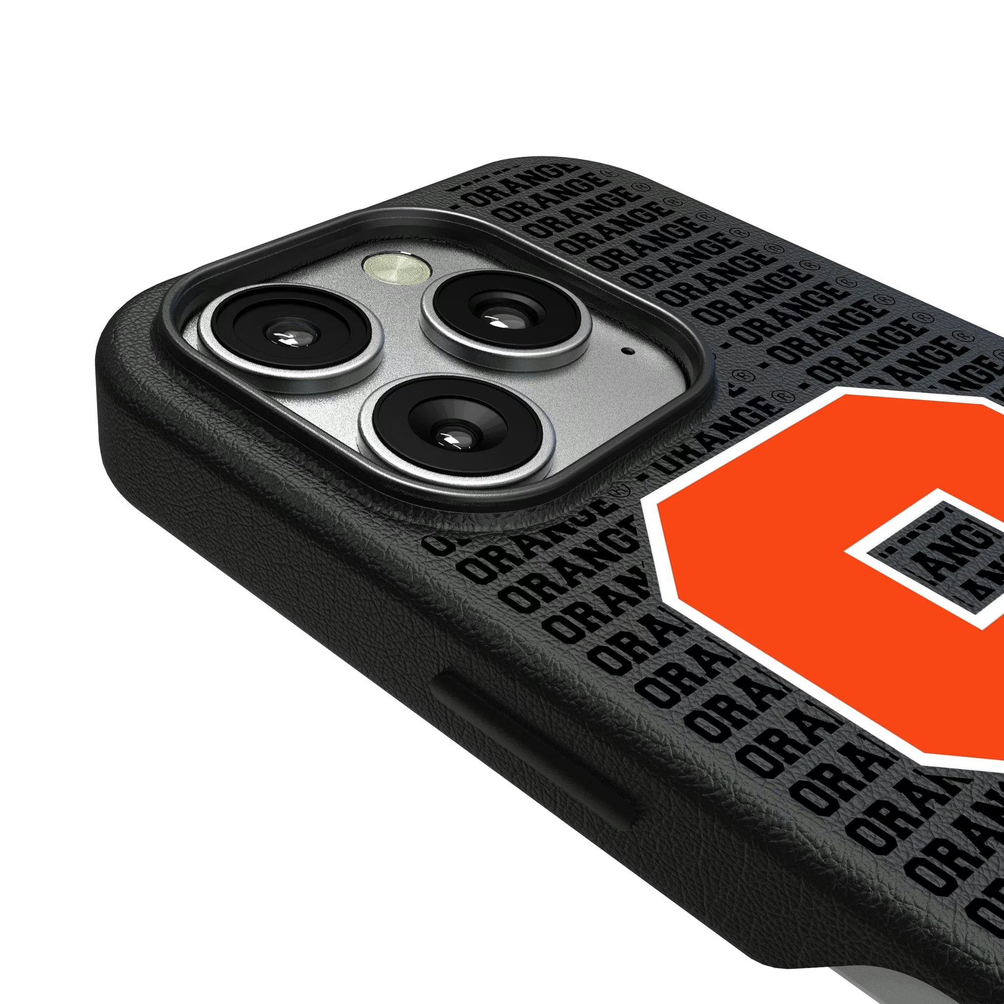 Syracuse University Orange Text Backdrop iPhone MagSafe Compatible Phone Case for Apple iPhone - Detail