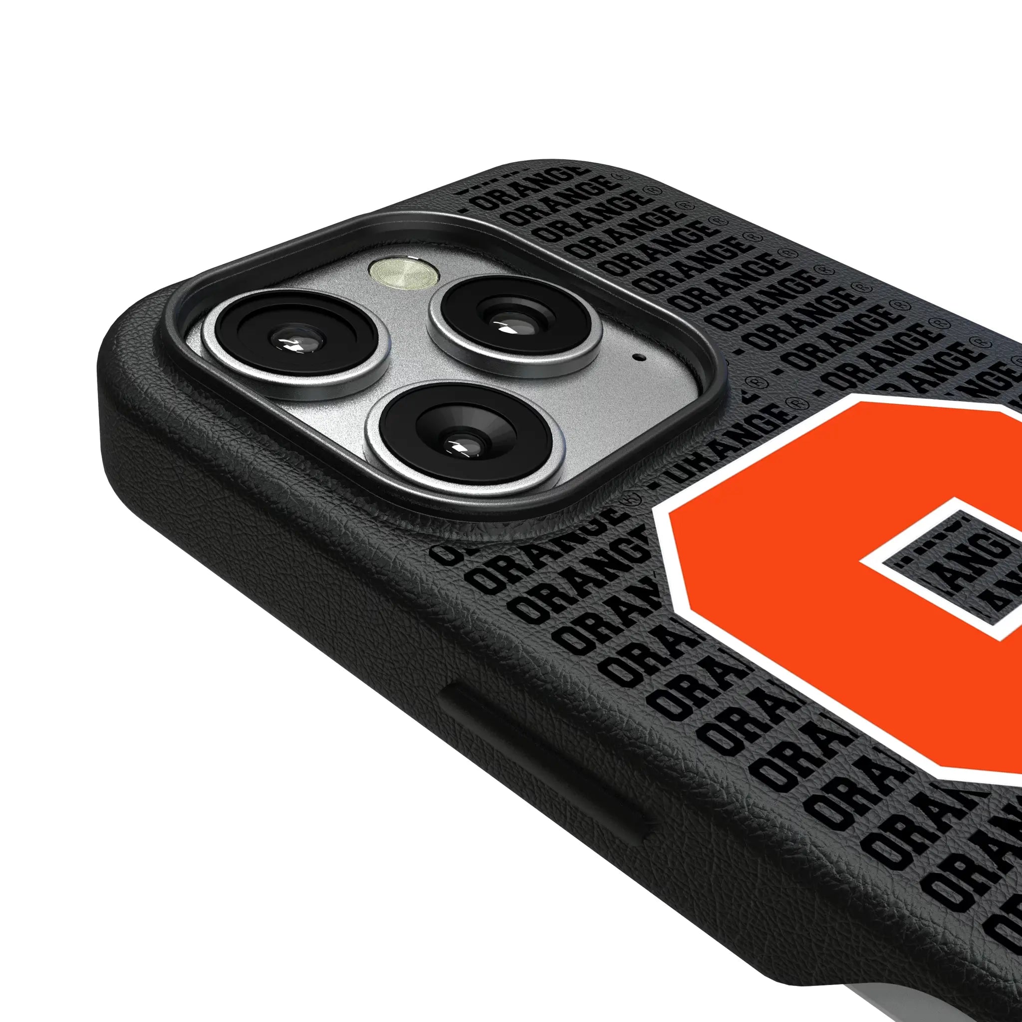 Syracuse University Orange Text Backdrop iPhone MagSafe Compatible Phone Case for Apple iPhone - Detail