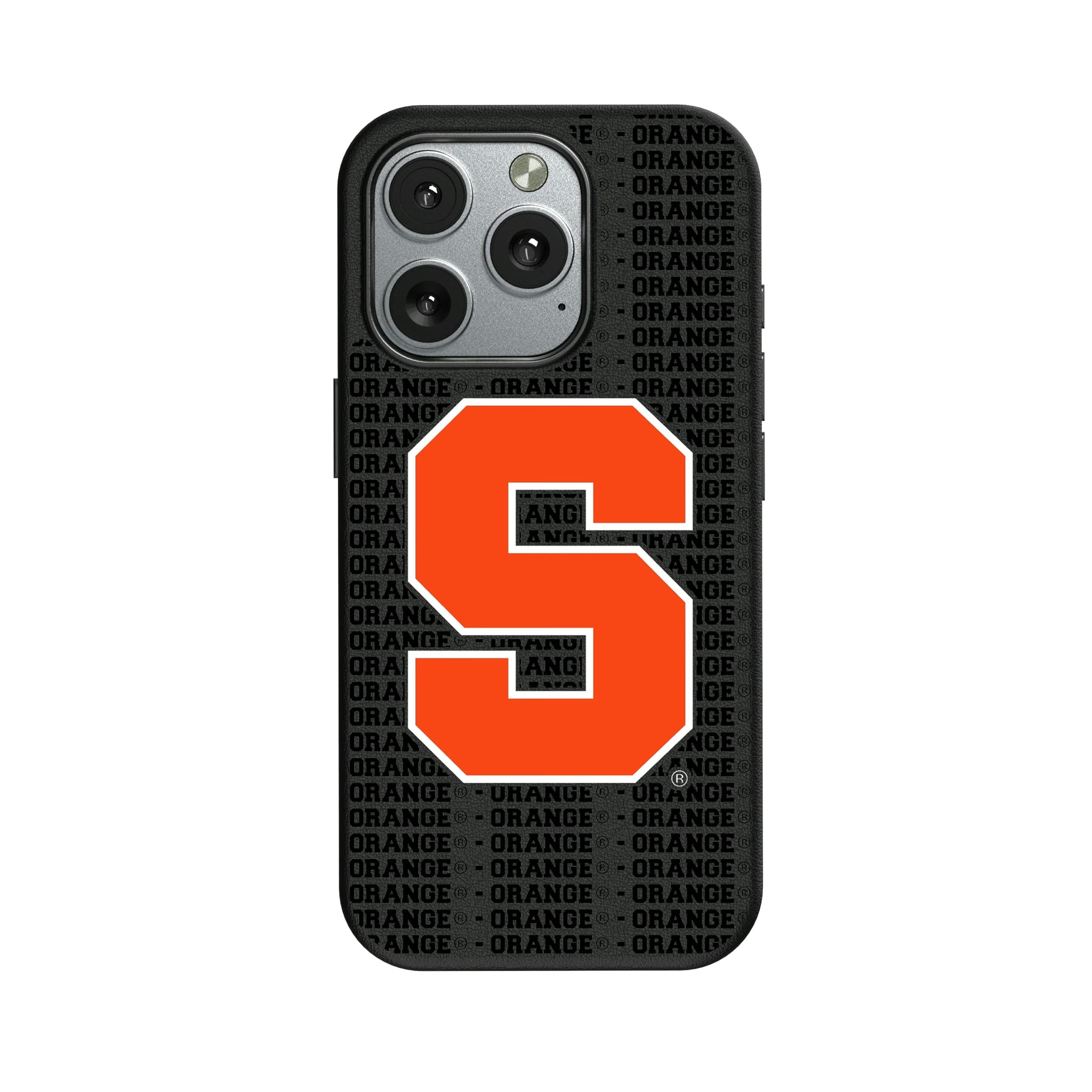 Syracuse University Orange Text Backdrop iPhone MagSafe Compatible Phone Case for Apple iPhone