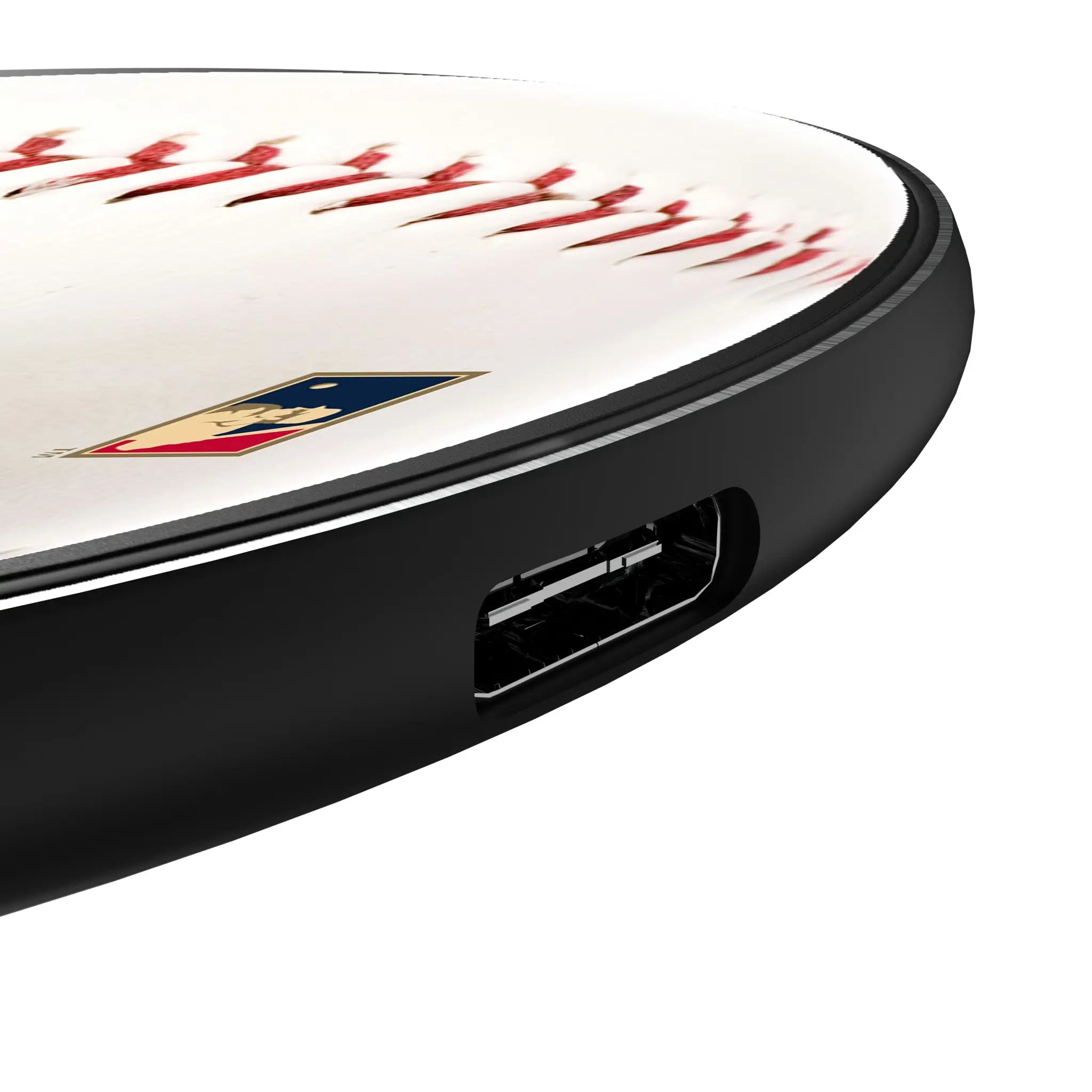 Tampa Bay 1998-2000 - Cooperstown Collection Baseball 15-Watt Wireless Charger - Detail