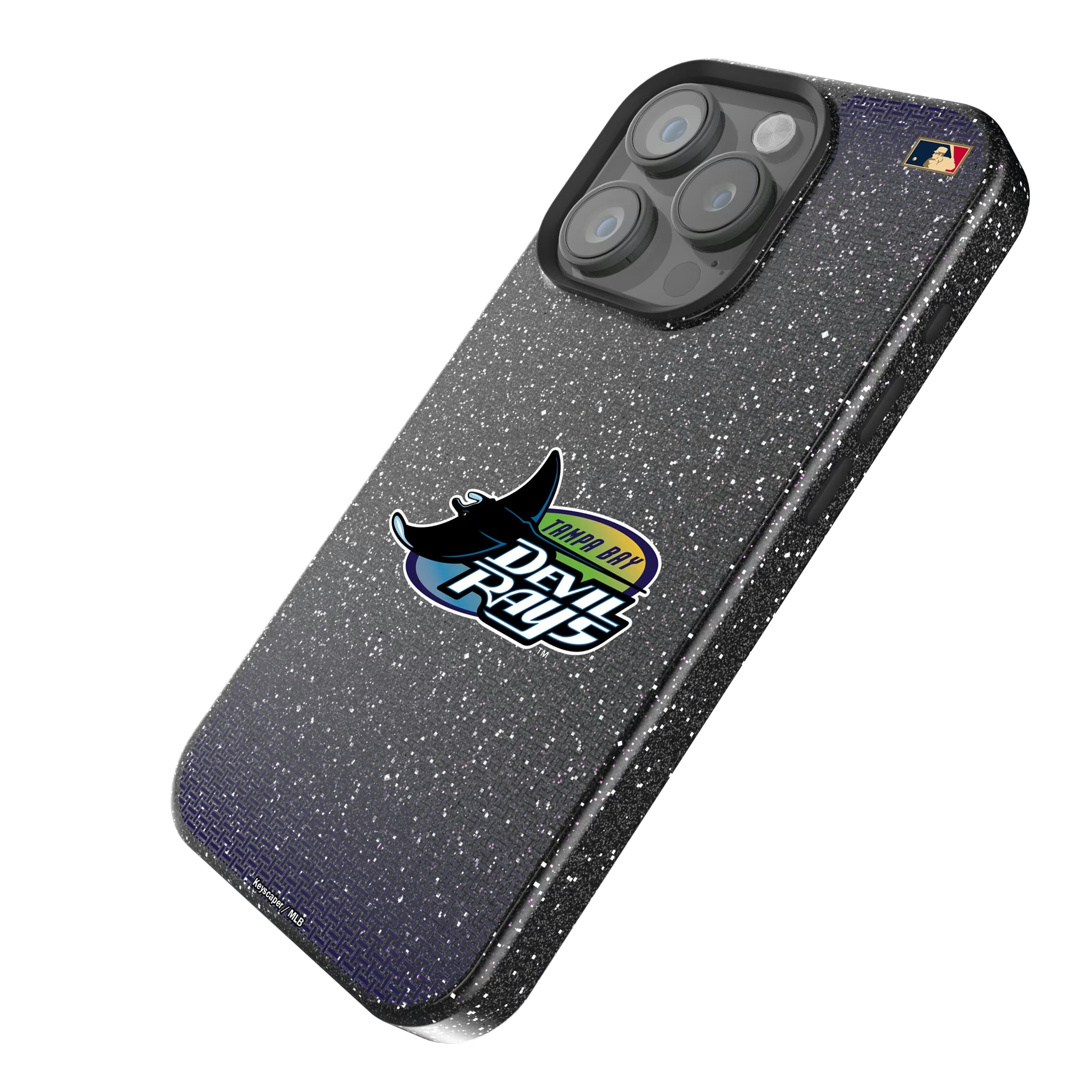 Tampa Bay 1998-2000 - Cooperstown Collection Linen iPhone Bling Phone Case for Apple iPhone - Isometric View