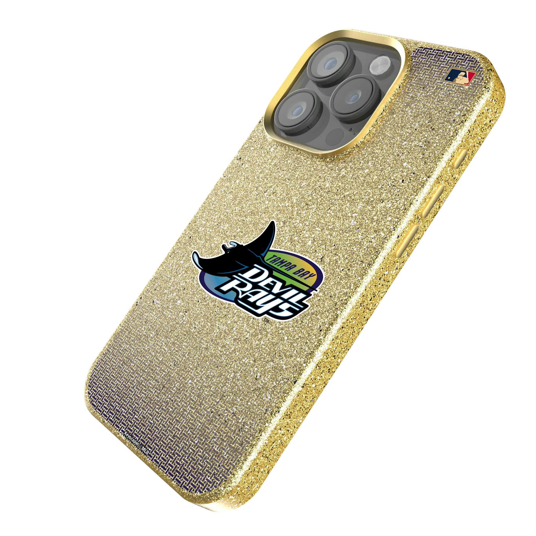 Tampa Bay 1998-2000 - Cooperstown Collection Linen iPhone Bling Phone Case for Apple iPhone - Isometric View