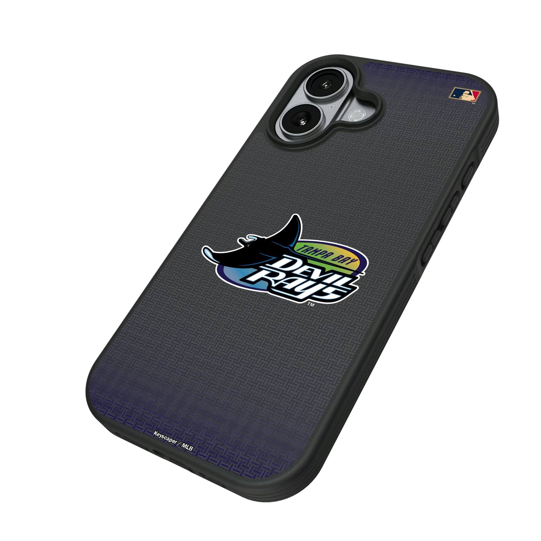 Tampa Bay 1998-2000 - Cooperstown Collection Linen iPhone Bump Phone Case for Apple iPhone - Isometric View#Device_iPhone 17