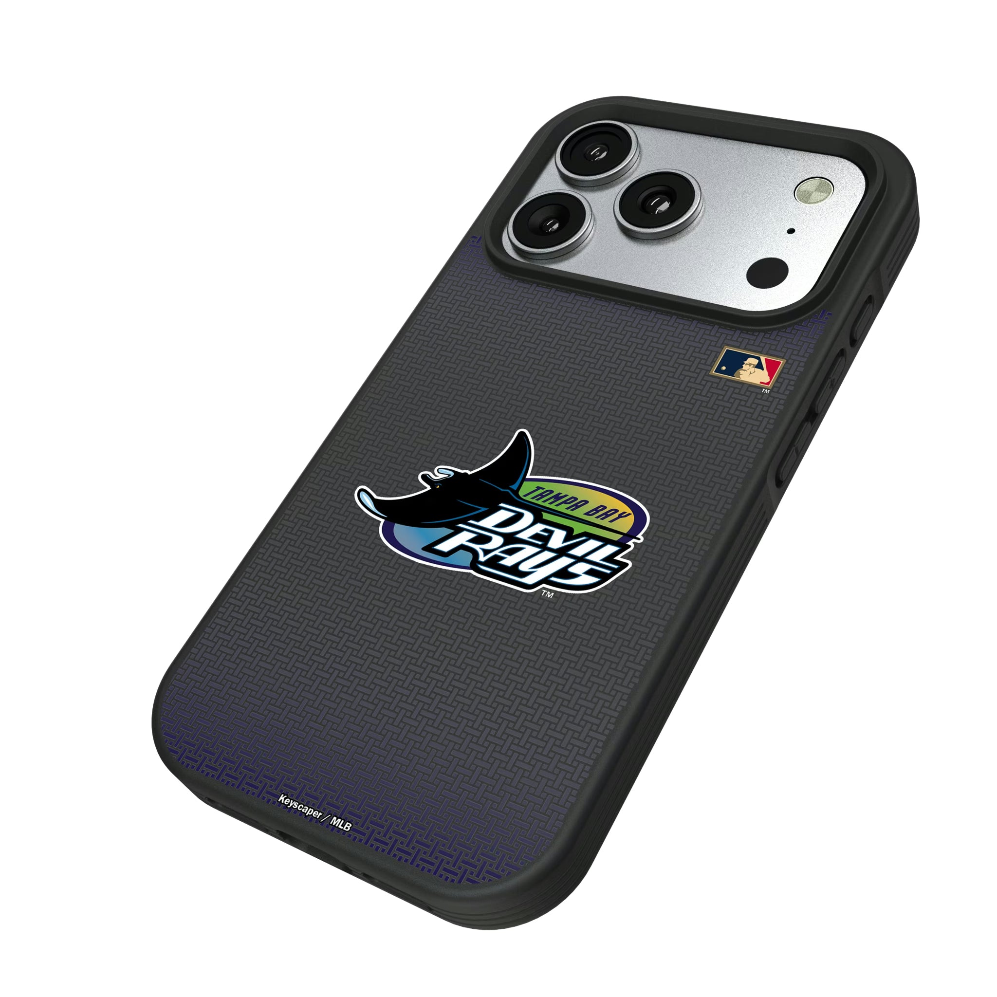 Tampa Bay 1998-2000 - Cooperstown Collection Linen iPhone Bump Phone Case for Apple iPhone - Isometric View#Device_iPhone 17 Pro