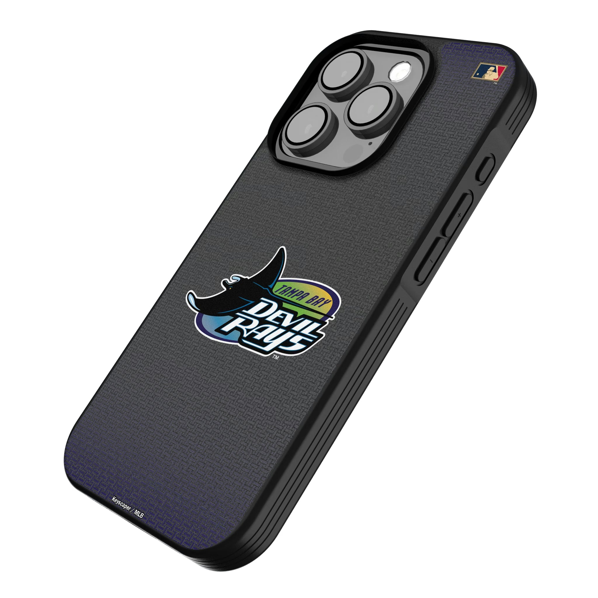 Tampa Bay 1998-2000 - Cooperstown Collection Linen iPhone Bump Phone Case for Apple iPhone - Isometric View