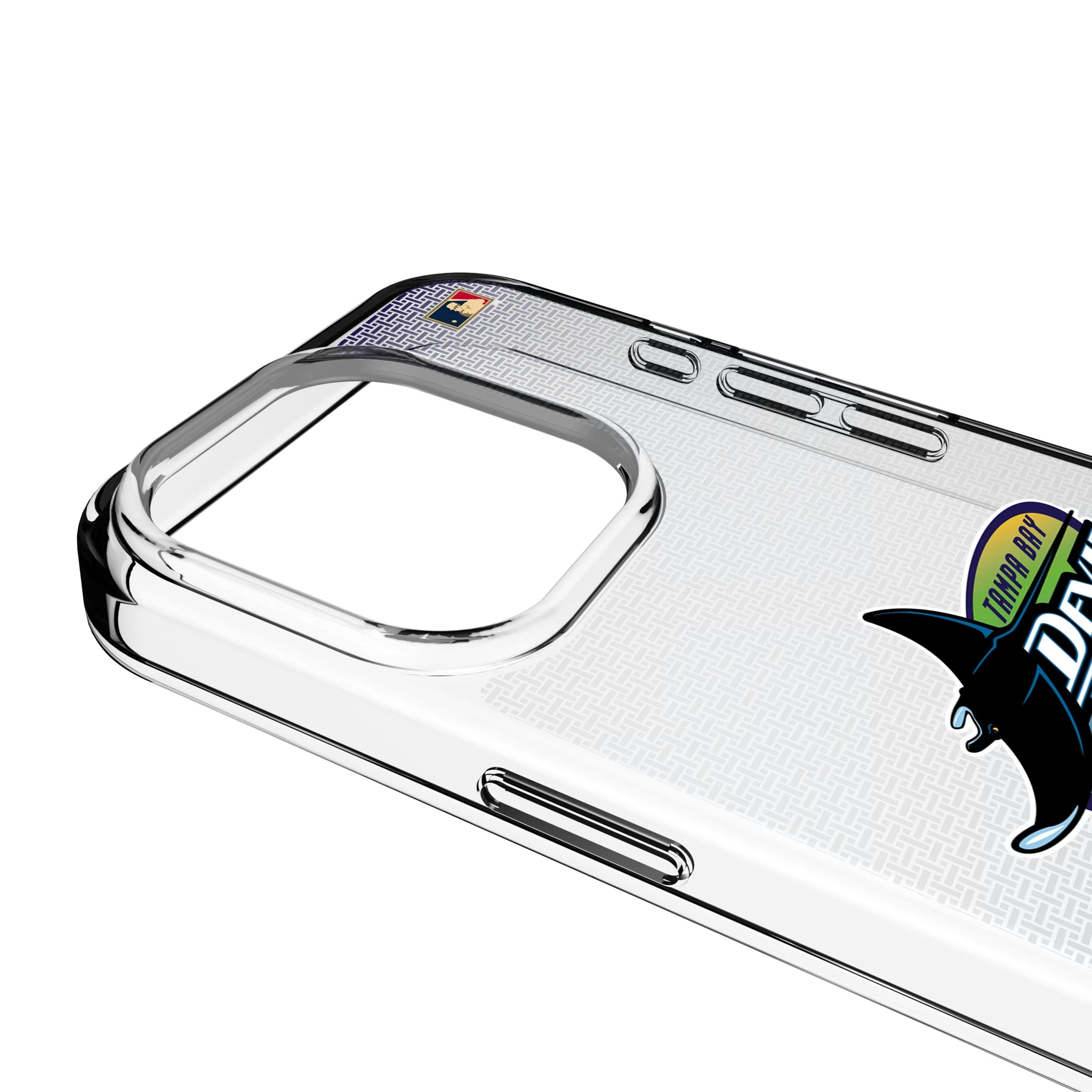 Tampa Bay 1998-2000 - Cooperstown Collection Linen iPhone Clear Phone Case for Apple iPhone - Detail
