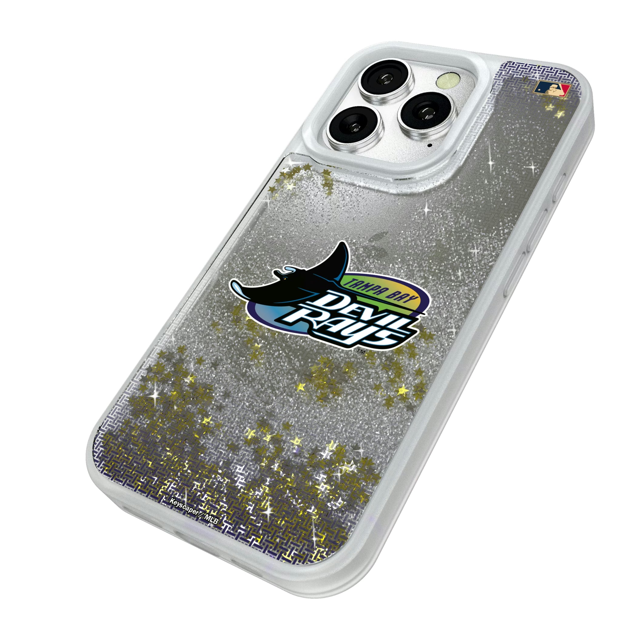Tampa Bay 1998-2000 - Cooperstown Collection Linen iPhone Glitter Phone Case for Apple iPhone - Isometric View#Device_iPhone 16 Pro
