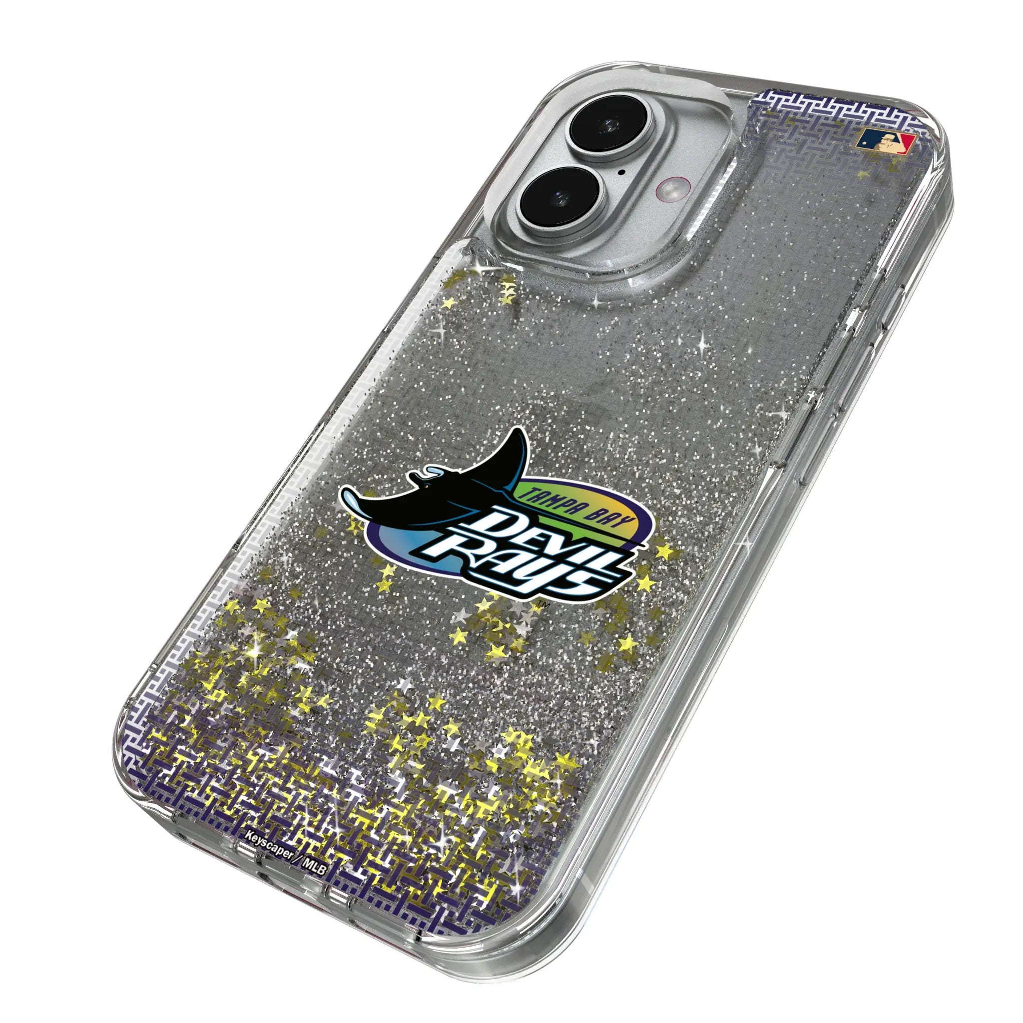 Tampa Bay 1998-2000 - Cooperstown Collection Linen iPhone Glitter Phone Case for Apple iPhone - Isometric View