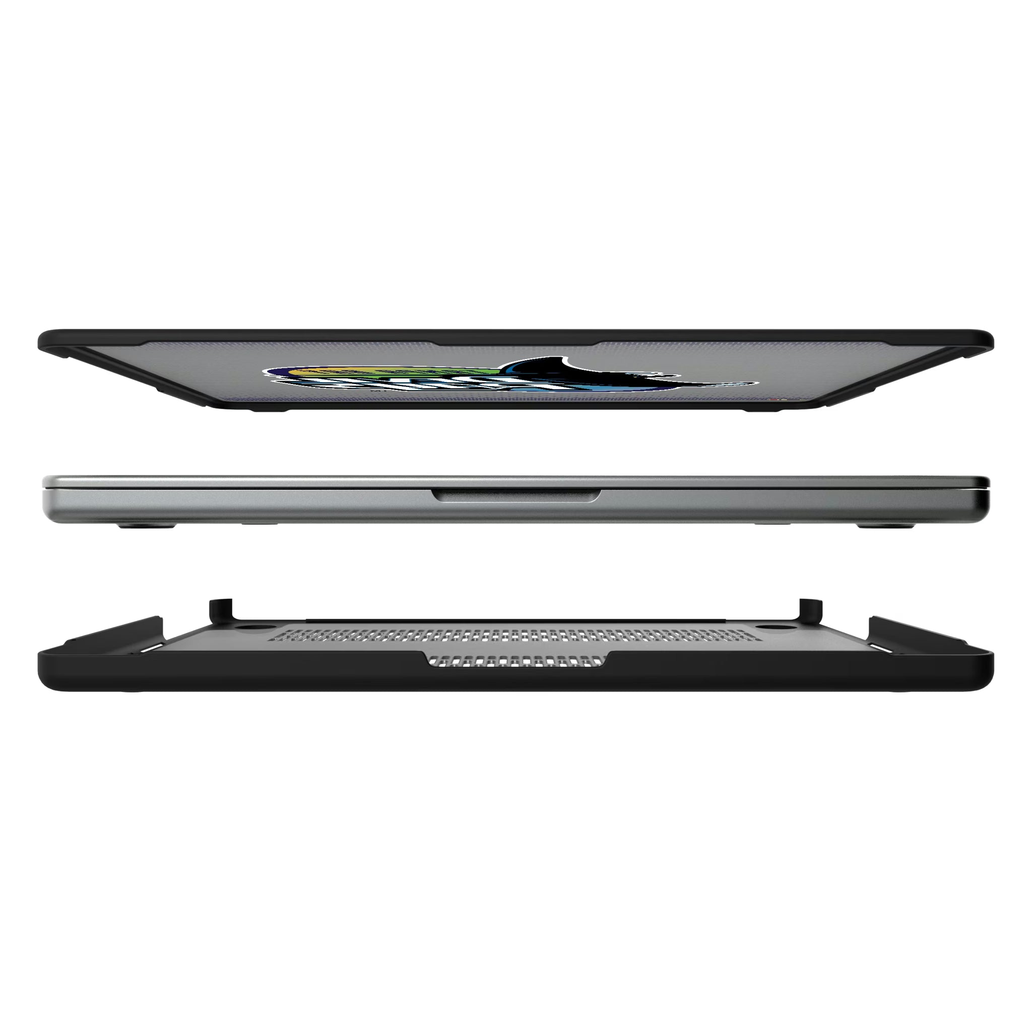 Tampa Bay 1998-2000 - Cooperstown Collection Linen MacBook Laptop Case for Apple MacBook#Device_MacBook Pro (14-inch, 2021) / MacBook Pro (14-inch, 2023) / MacBook Pro (14-inch, 2024)