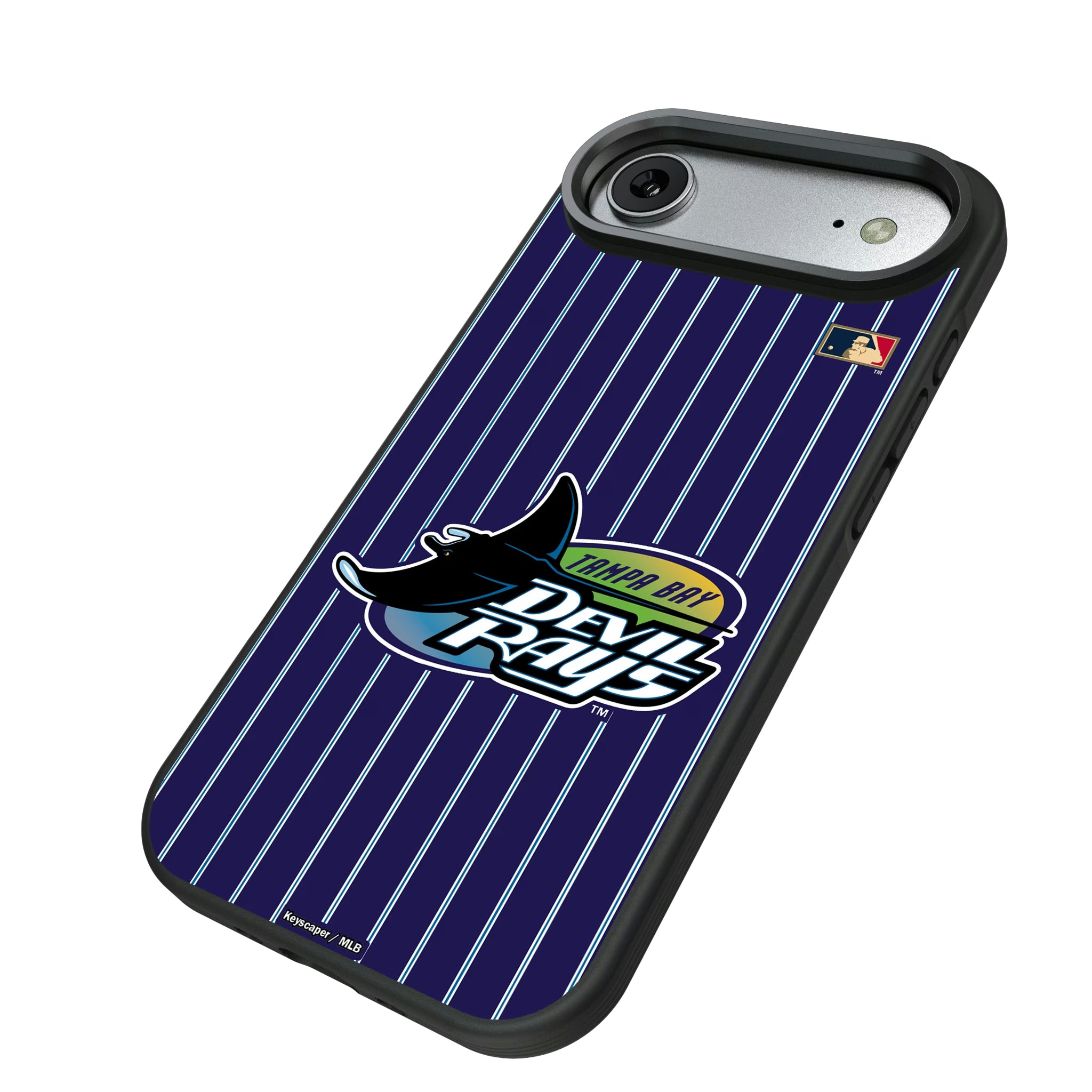 Tampa Bay 1998-2000 - Cooperstown Collection Pinstripe iPhone Bump Phone Case for Apple iPhone - Isometric View#Device_iPhone Air