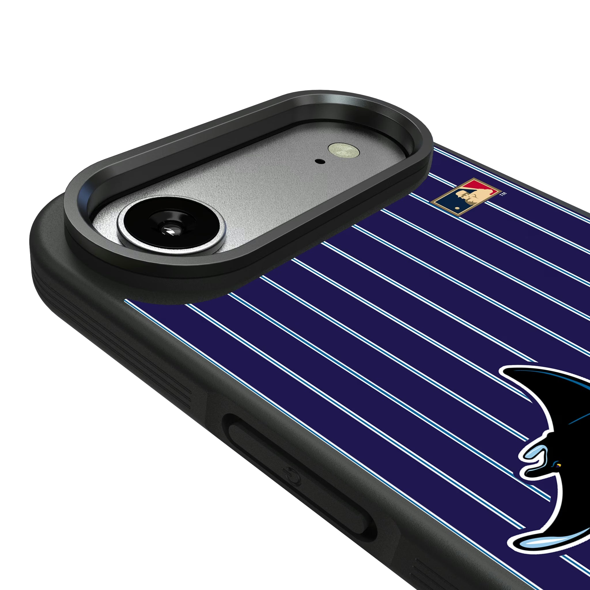 Tampa Bay 1998-2000 - Cooperstown Collection Pinstripe iPhone Bump Phone Case for Apple iPhone - Detail#Device_iPhone Air