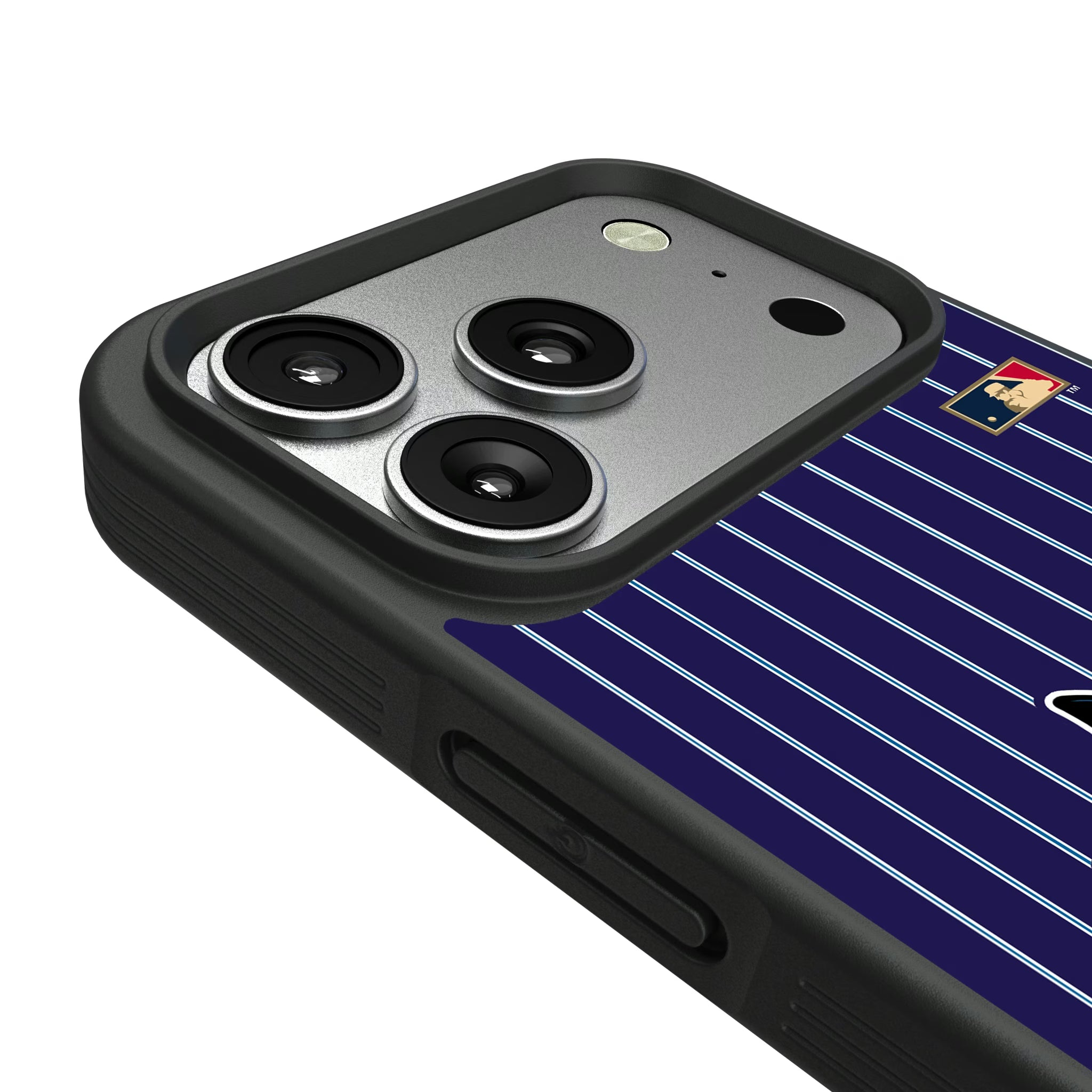 Tampa Bay 1998-2000 - Cooperstown Collection Pinstripe iPhone Bump Phone Case for Apple iPhone - Detail#Device_iPhone 17 Pro