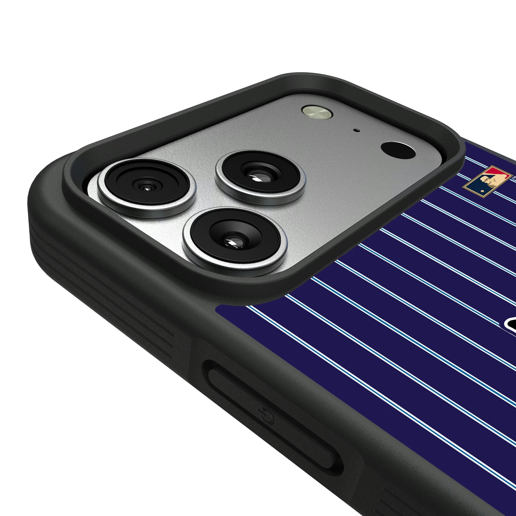 Tampa Bay 1998-2000 - Cooperstown Collection Pinstripe iPhone Bump Phone Case for Apple iPhone - Detail#Device_iPhone 17 Pro Max