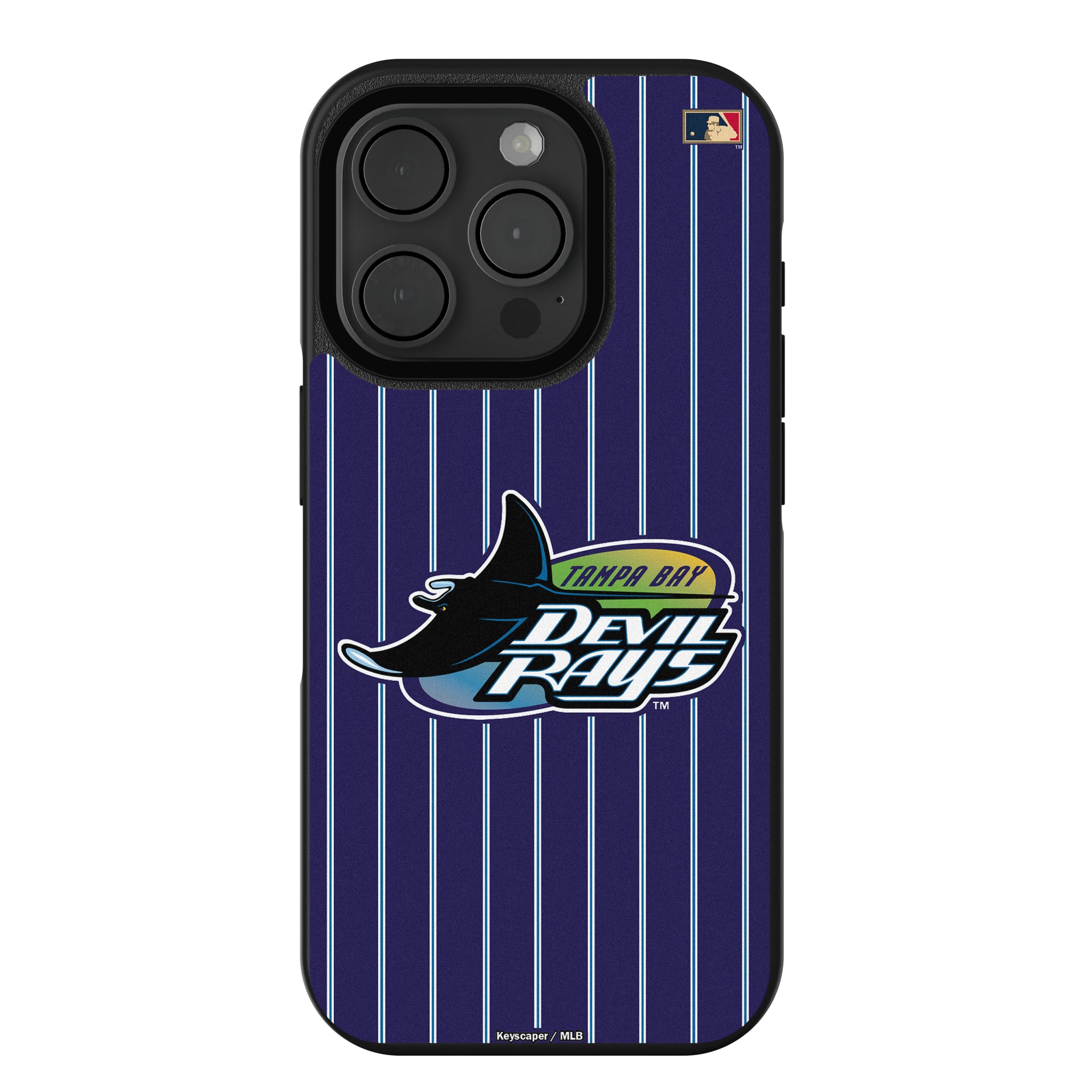 Tampa Bay 1998-2000 - Cooperstown Collection Pinstripe iPhone Bump Phone Case for Apple iPhone