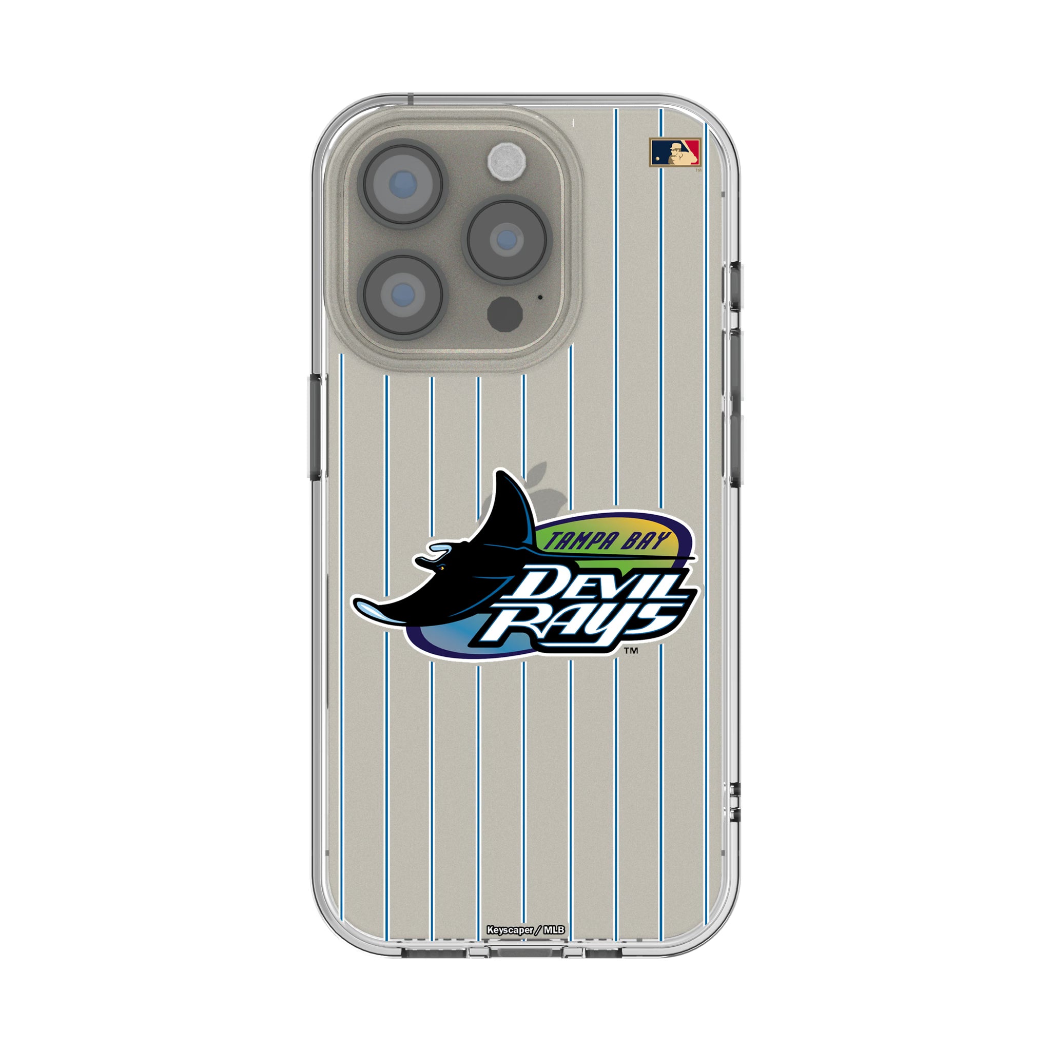 Tampa Bay 1998-2000 - Cooperstown Collection Pinstripe iPhone Clear Phone Case for Apple iPhone
