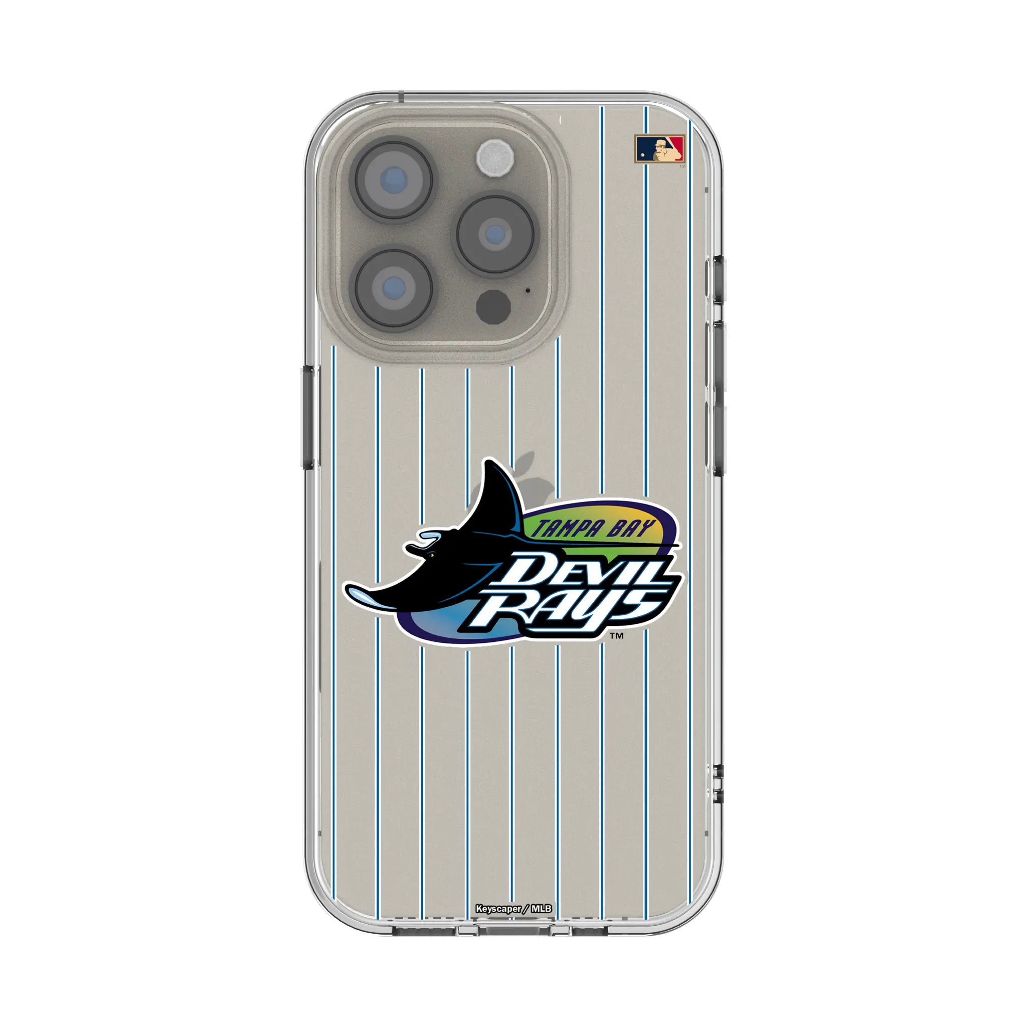Tampa Bay 1998-2000 - Cooperstown Collection Pinstripe iPhone Clear Phone Case for Apple iPhone