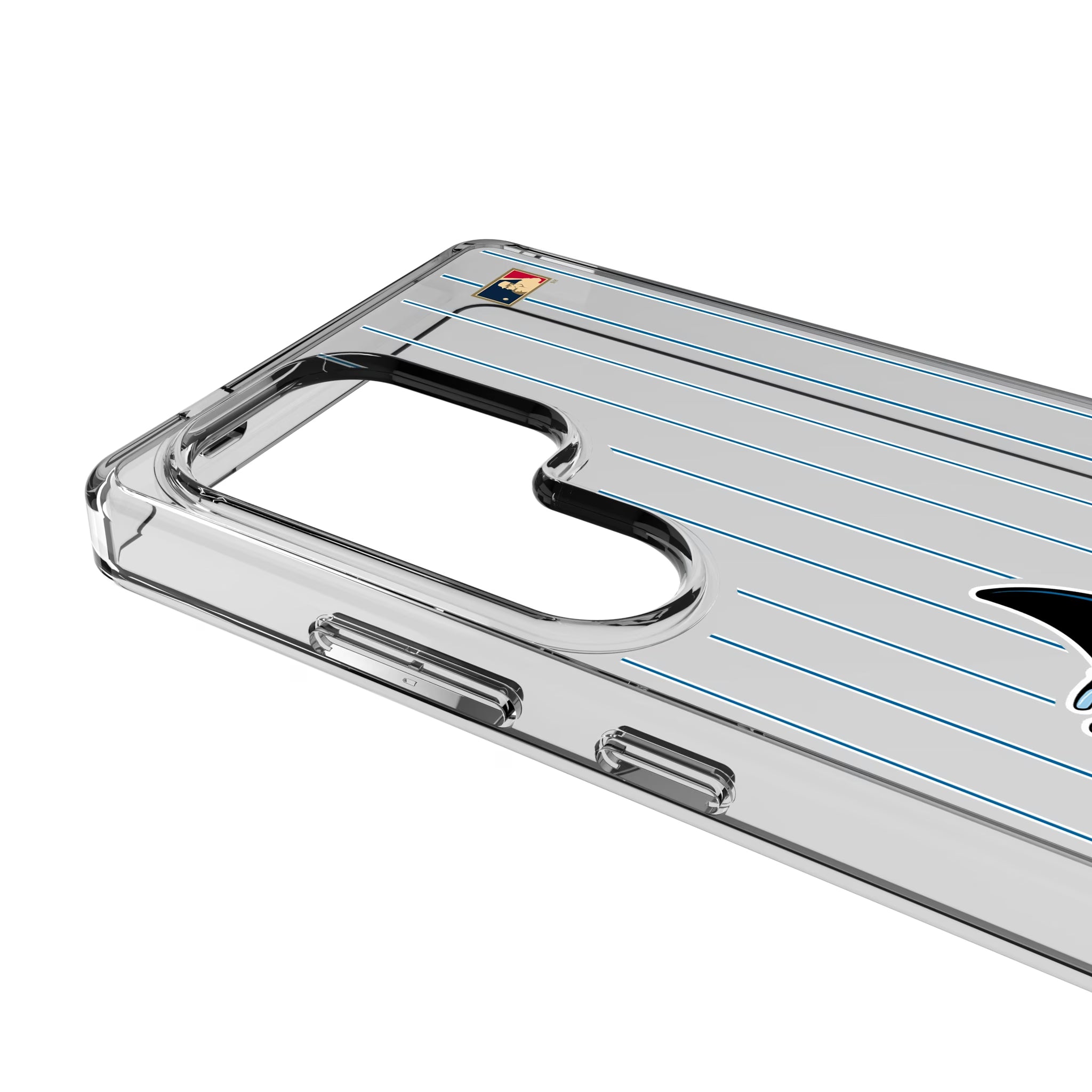 Tampa Bay 1998-2000 - Cooperstown Collection Pinstripe Galaxy Clear Phone Case for Samsung Galaxy - Detail