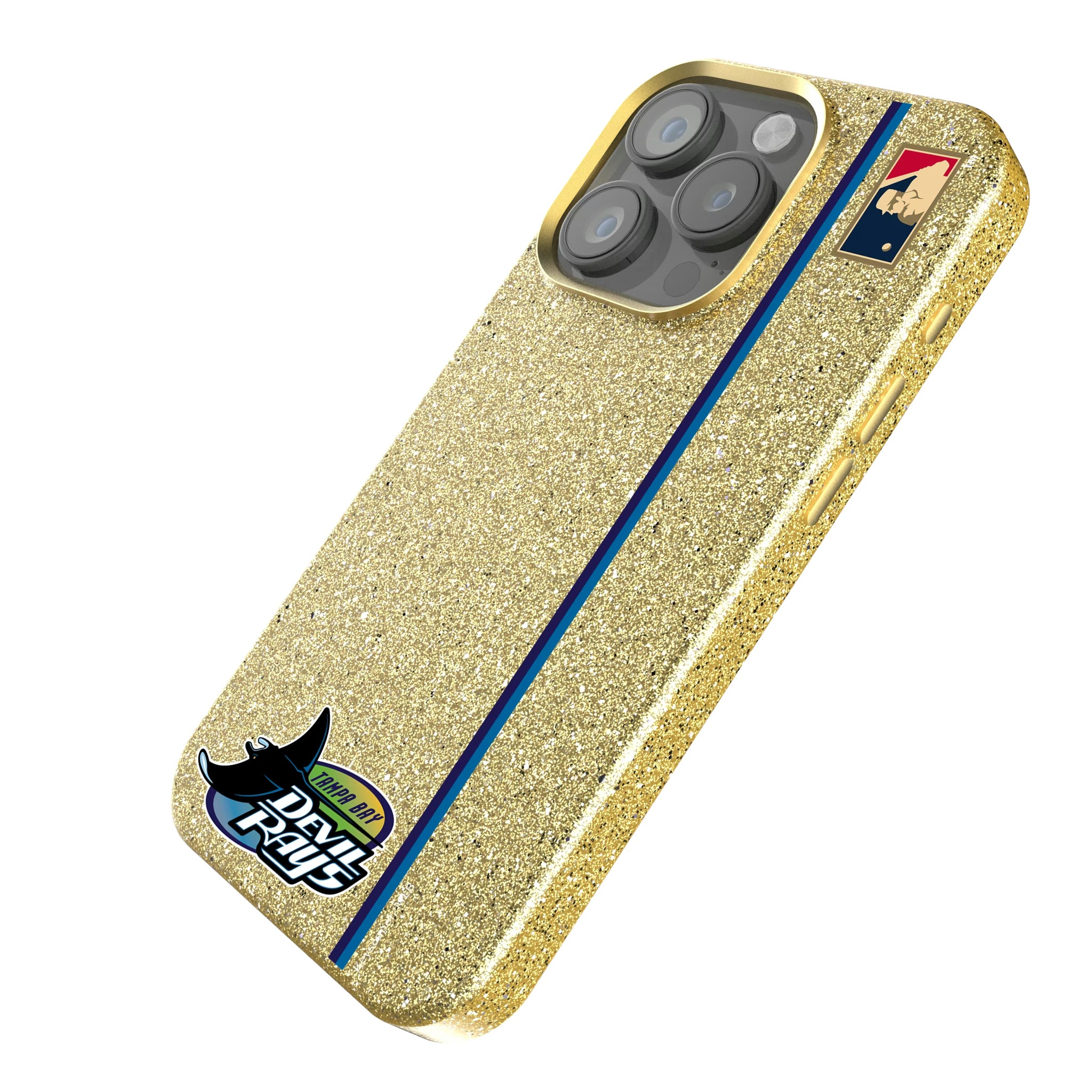 Tampa Bay 1998-2000 - Cooperstown Collection Sidebar iPhone Bling Phone Case for Apple iPhone - Isometric View