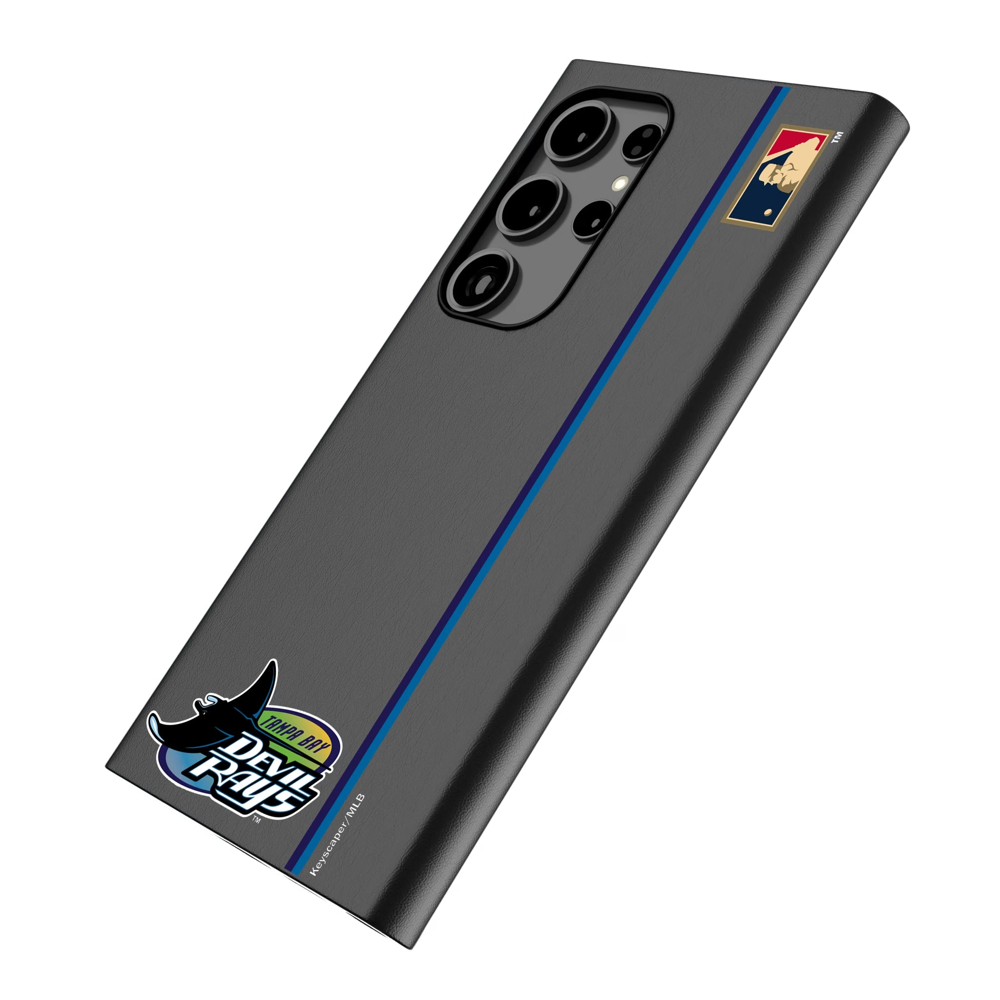 Tampa Bay 1998-2000 - Cooperstown Collection Sidebar Galaxy MagSafe Compatible Phone Case for Samsung Galaxy - Isometric View