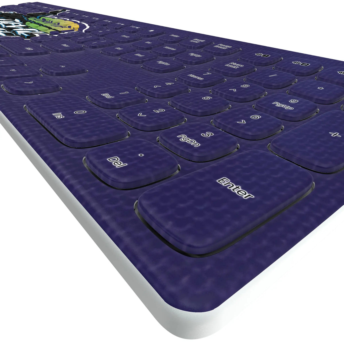 Tampa Bay 1998-2000 - Cooperstown Collection Solid KKB605 Curved Wireless Keyboard - Detail