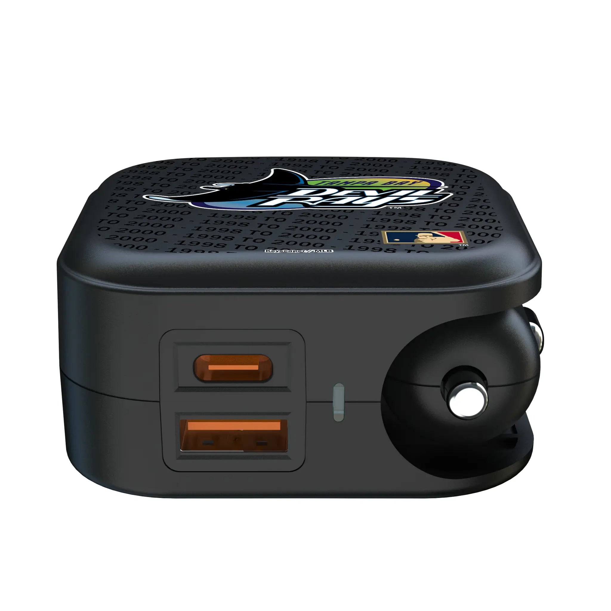 Tampa Bay 1998-2000 - Cooperstown Collection Text Backdrop 2 in 1 USB A/C Charger