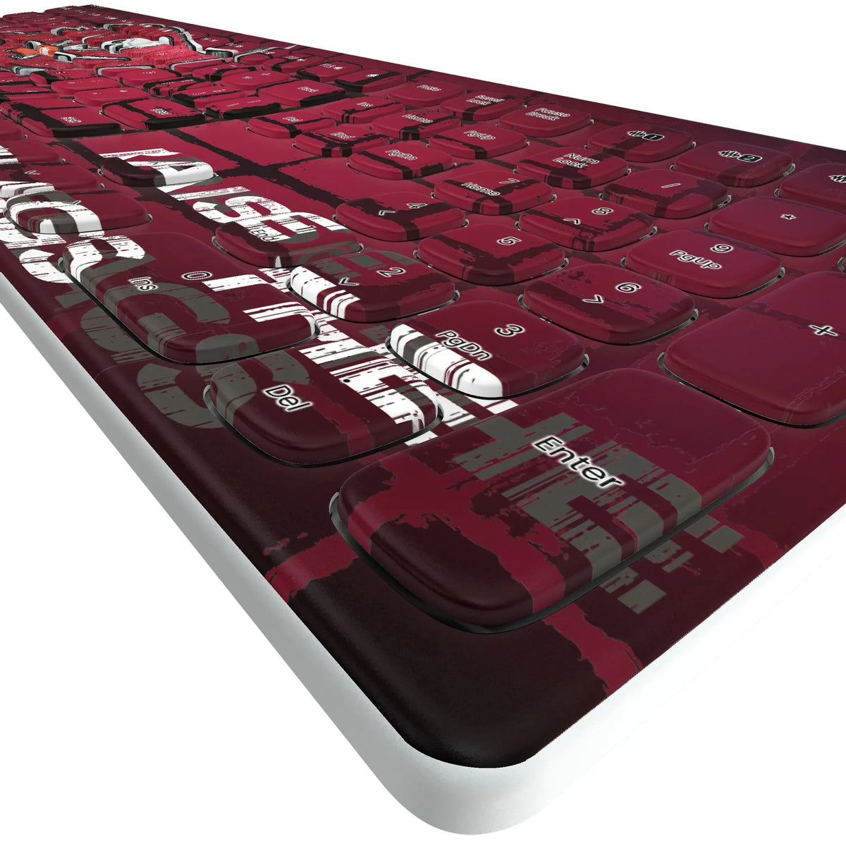 Tampa Bay Buccaneers Brick KKB605 Curved Wireless Keyboard - Detail