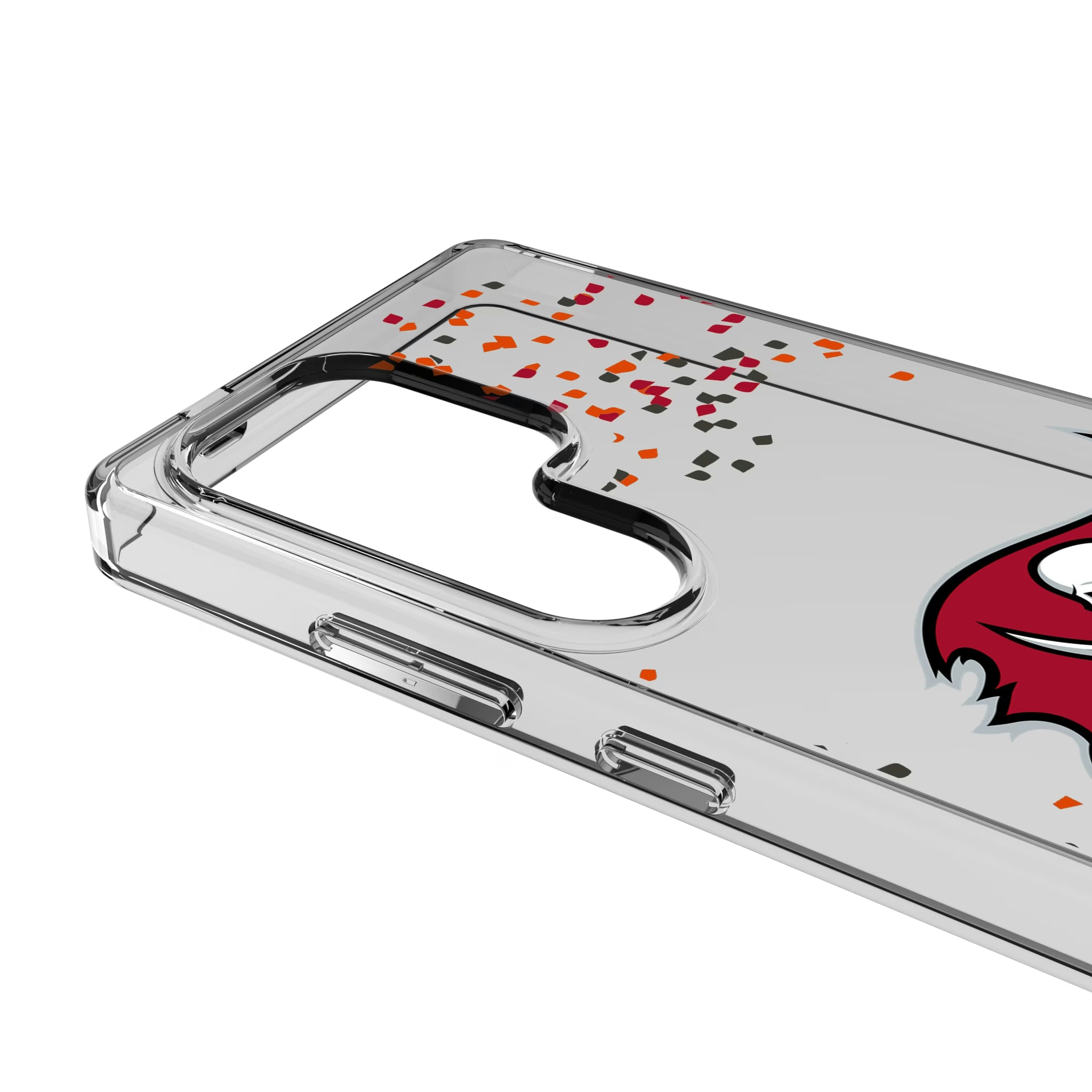 Tampa Bay Buccaneers Confetti Galaxy Clear Phone Case for Samsung Galaxy - Detail