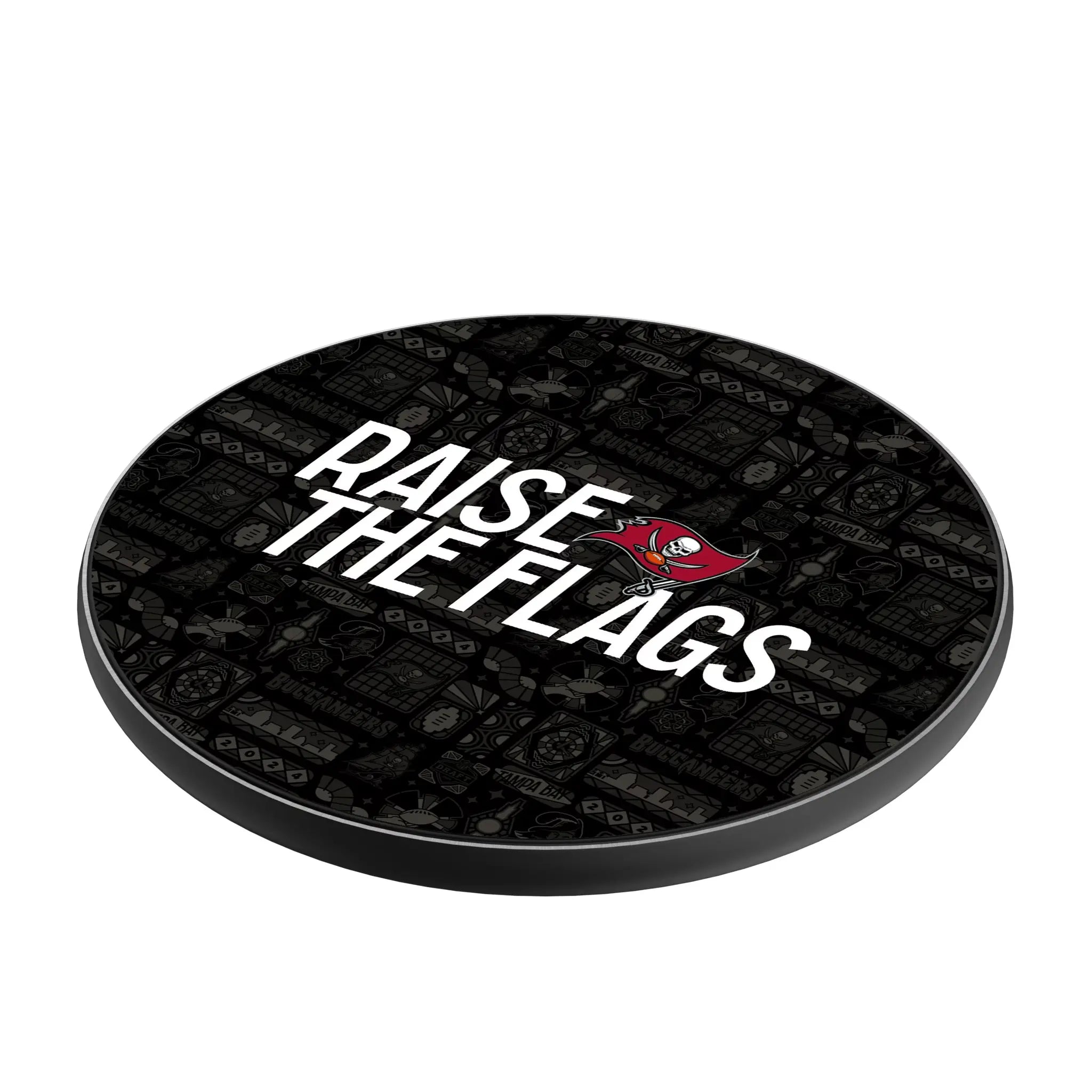 Tampa Bay Buccaneers Deco 15-Watt Wireless Charger - Isometric View