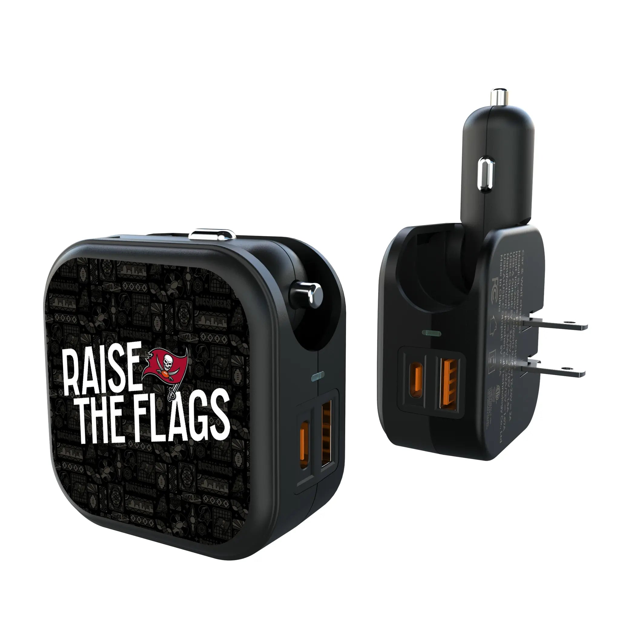 Tampa Bay Buccaneers Deco 2 in 1 USB A/C Charger