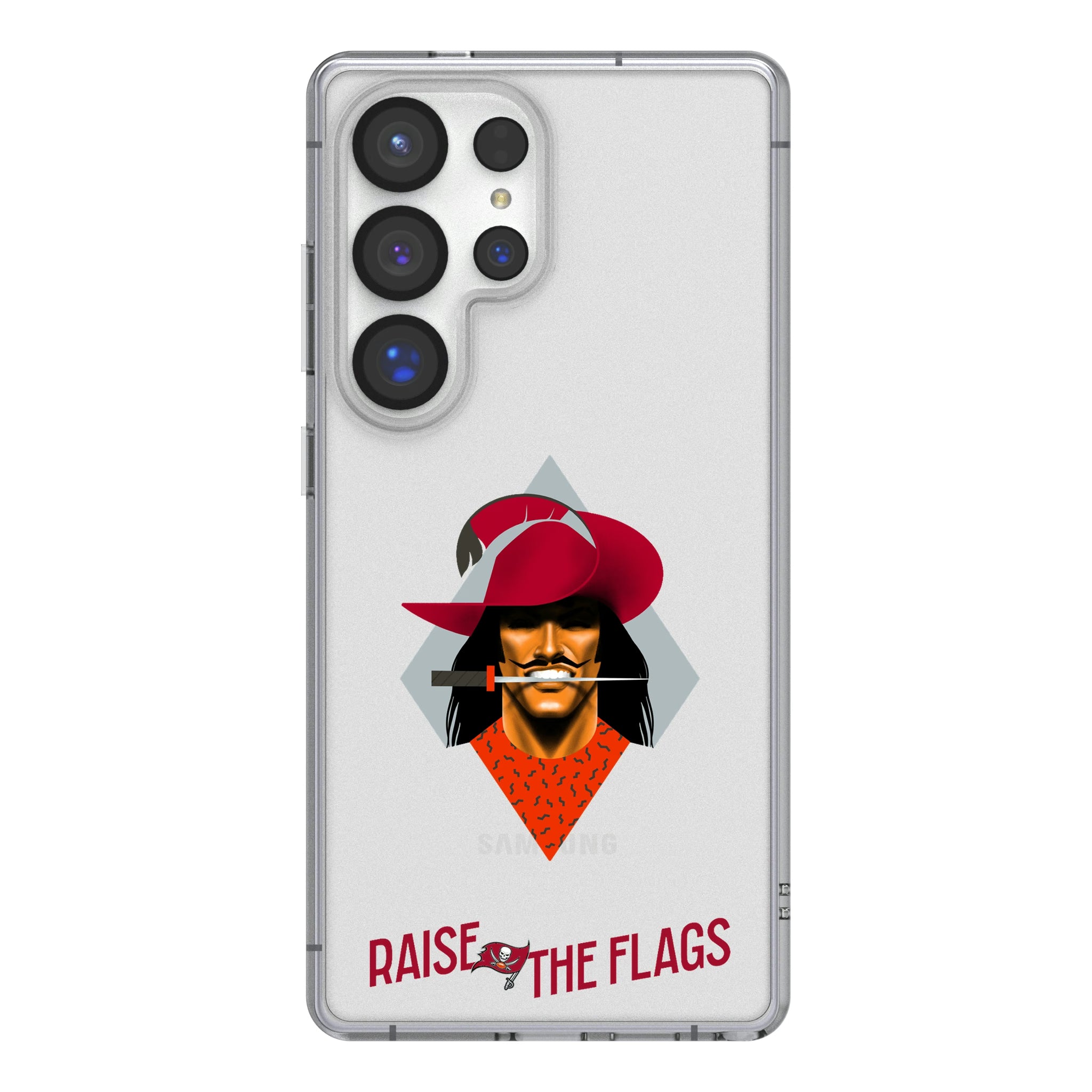 Tampa Bay Buccaneers Deco Galaxy Clear Phone Case for Samsung Galaxy