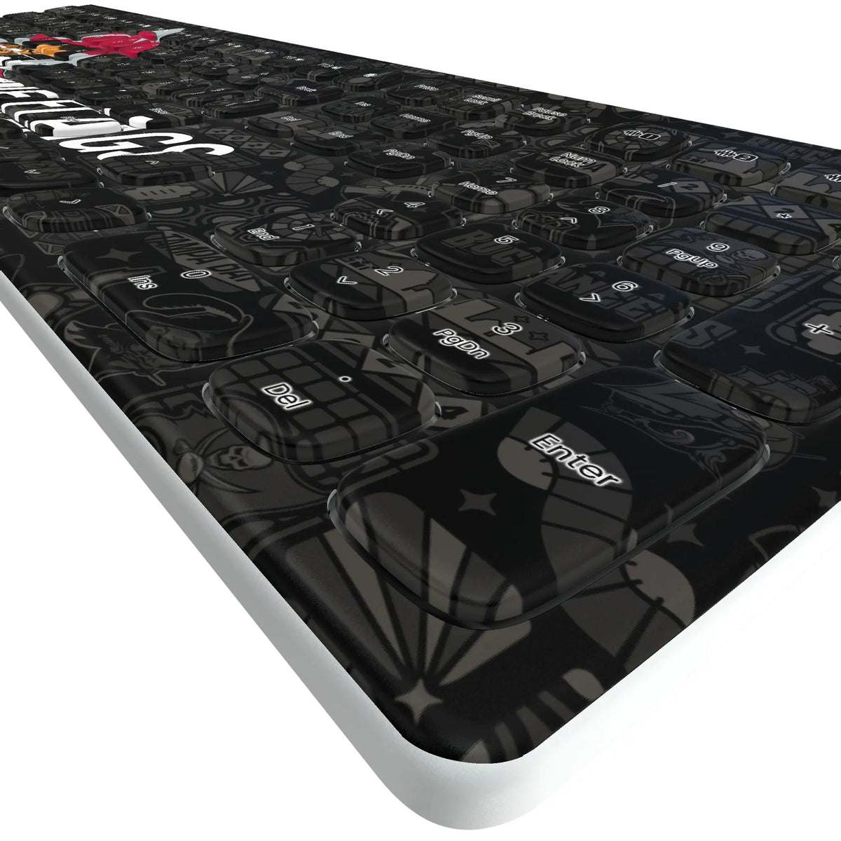 Tampa Bay Buccaneers Deco KKB605 Curved Wireless Keyboard - Detail