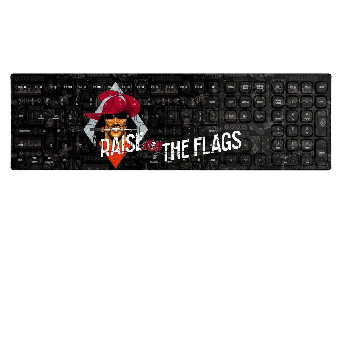 Tampa Bay Buccaneers Deco KKB605 Curved Wireless Keyboard