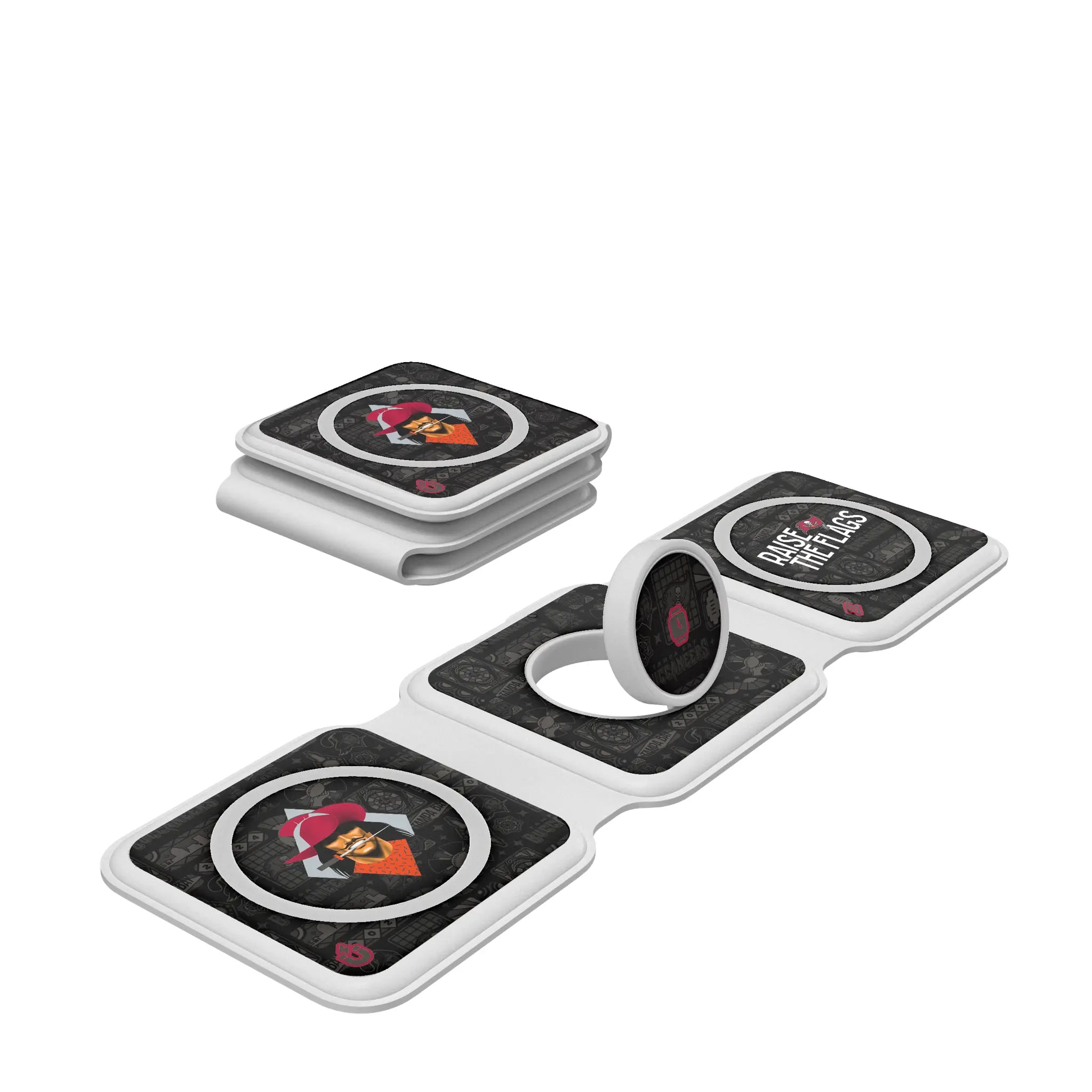 Tampa Bay Buccaneers Deco Foldable 3 in 1 Charger