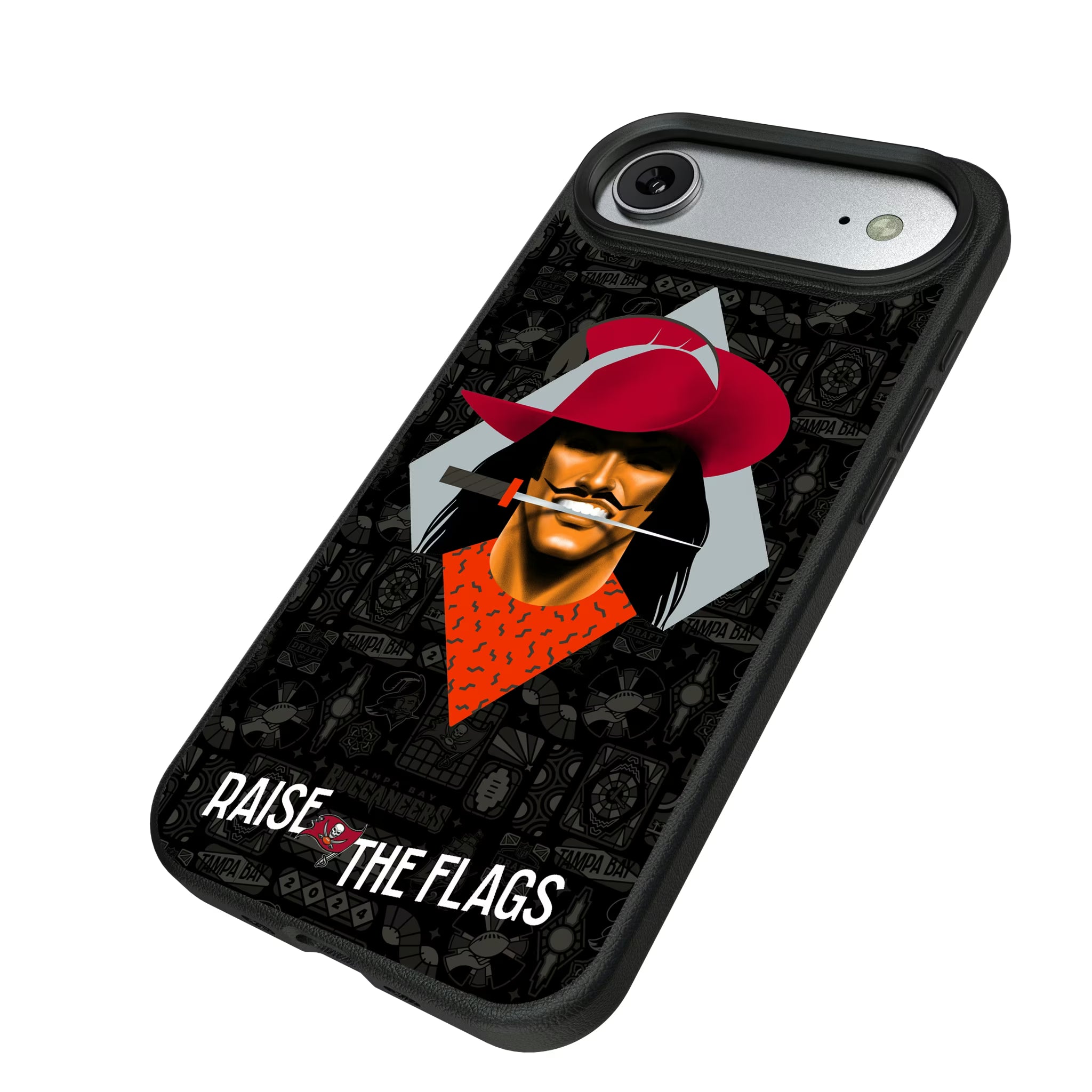 Tampa Bay Buccaneers Deco iPhone MagSafe Compatible Phone Case for Apple iPhone - Isometric View#Device_iPhone Air