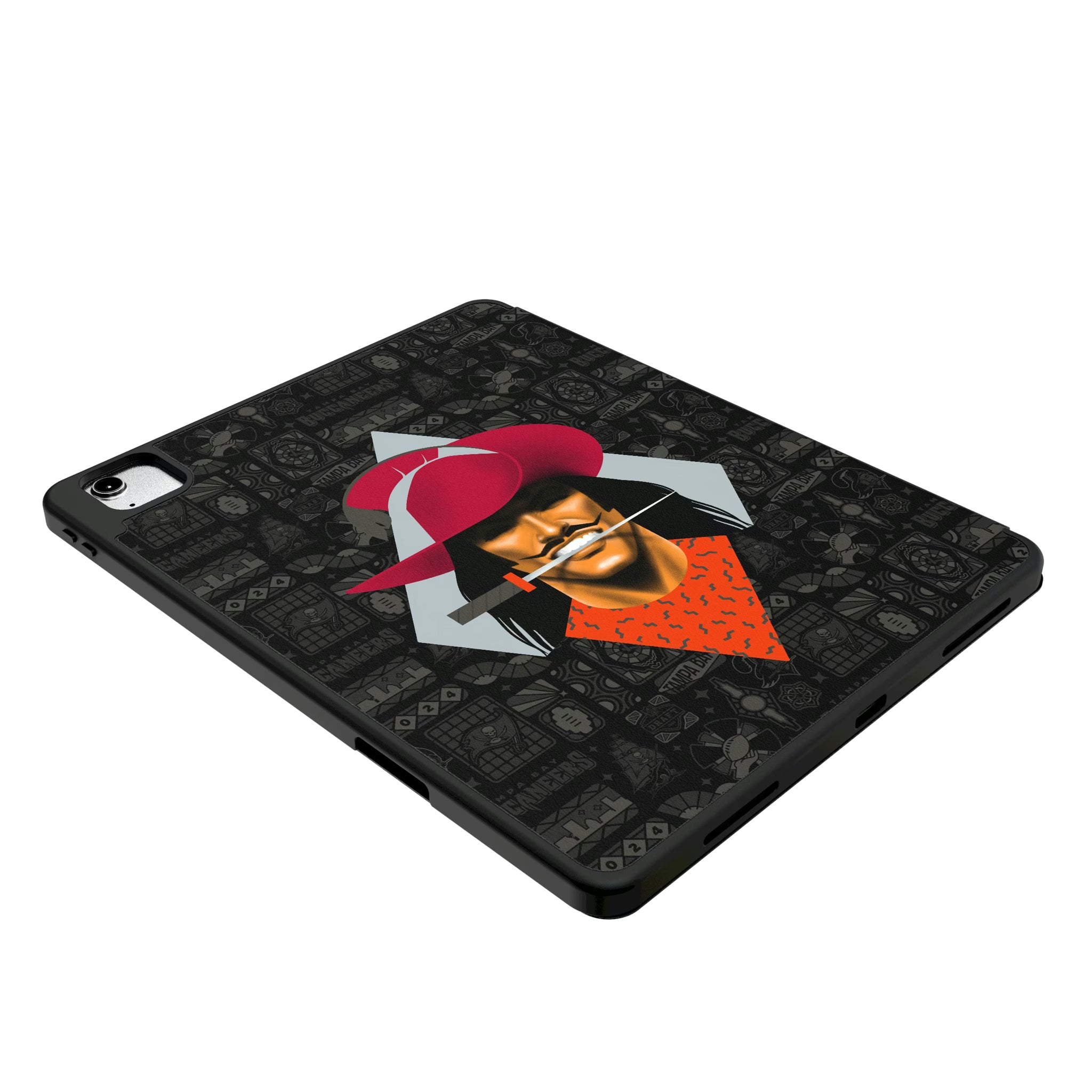 Tampa Bay Buccaneers Deco iPad Tablet Case for Apple iPad - Isometric View
