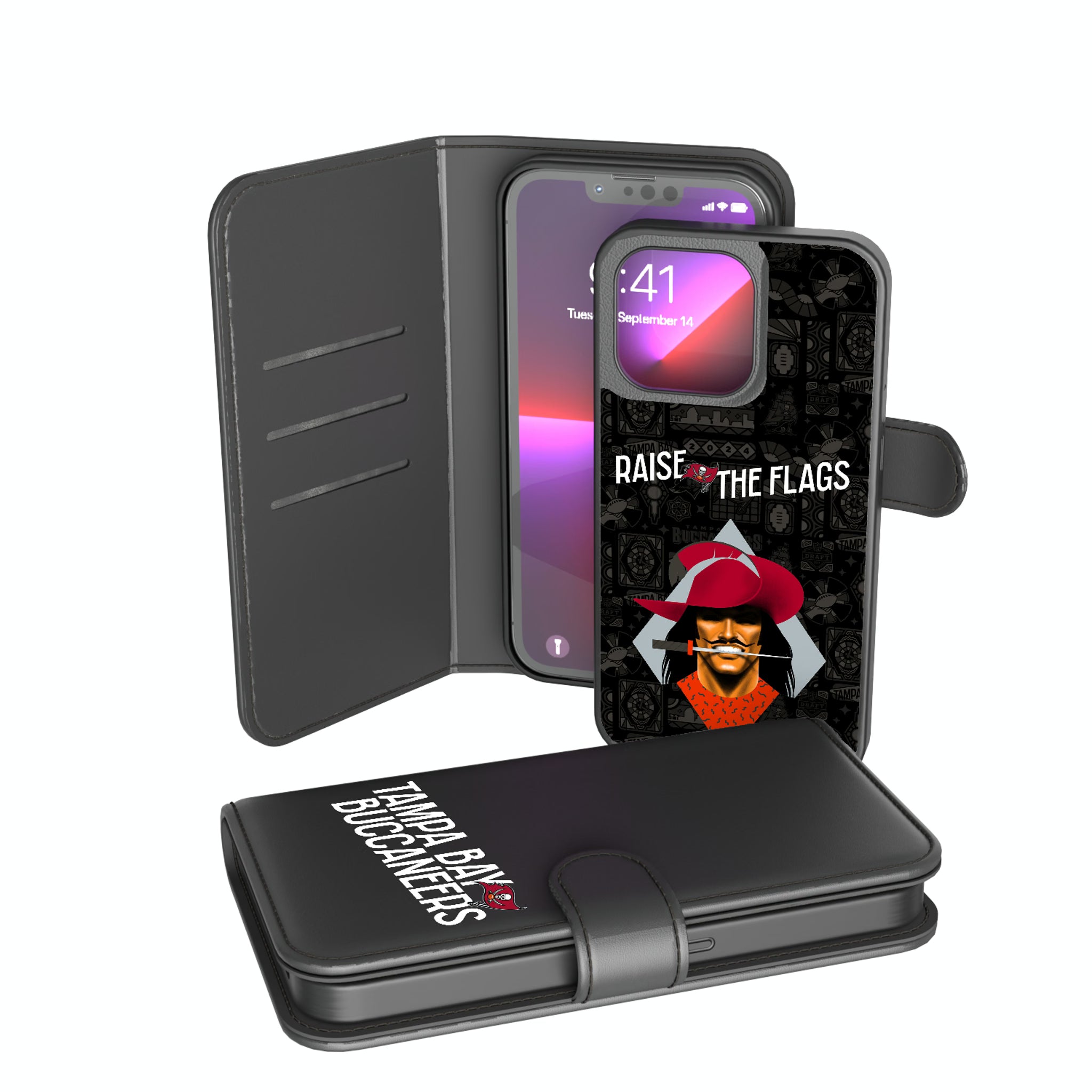 Tampa Bay Buccaneers Deco iPhone Wallet Phone Case for Apple iPhone