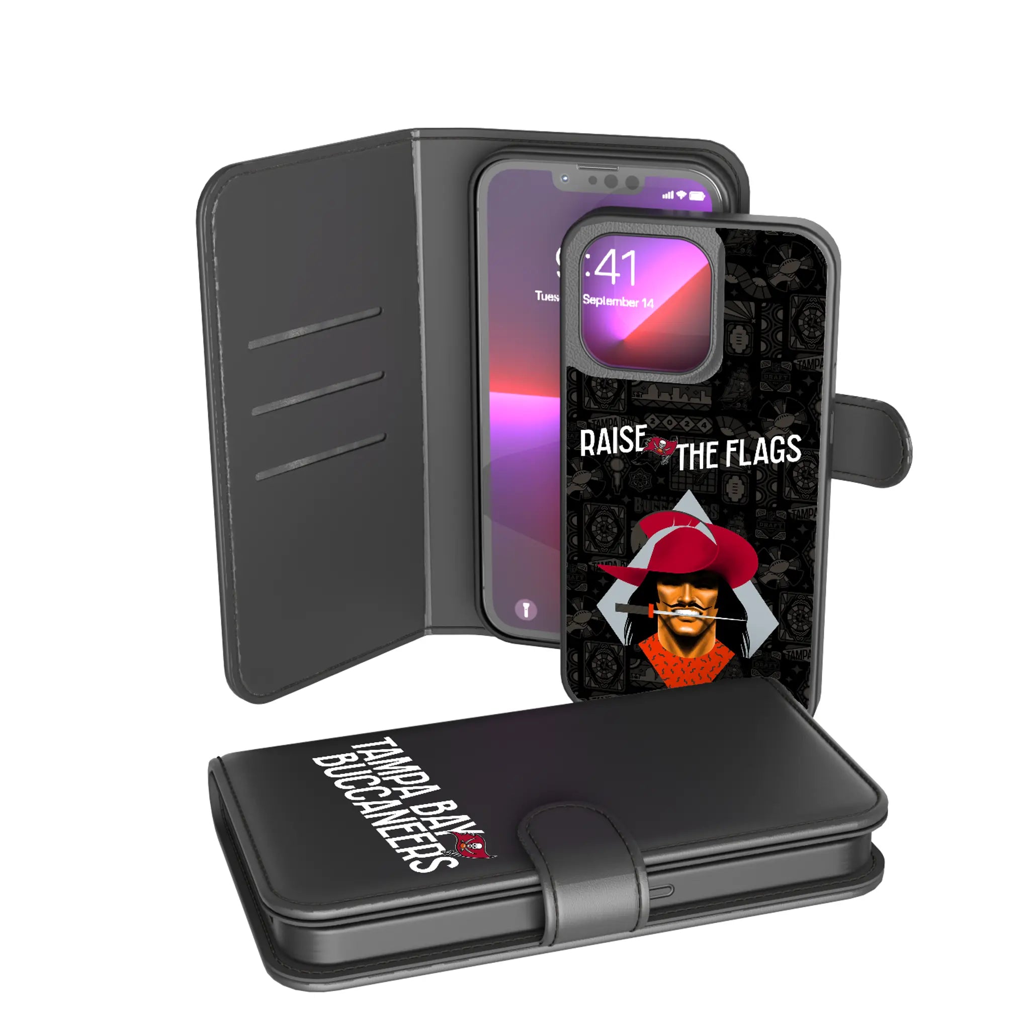 Tampa Bay Buccaneers Deco iPhone Wallet Phone Case for Apple iPhone