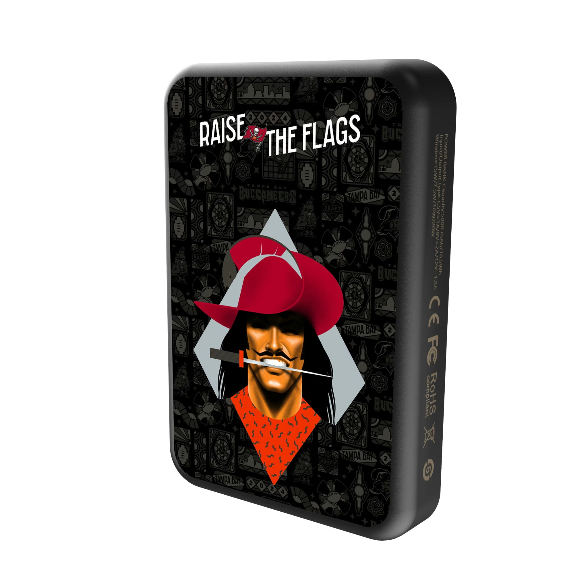 Tampa Bay Buccaneers Deco Wireless Mag Power Bank