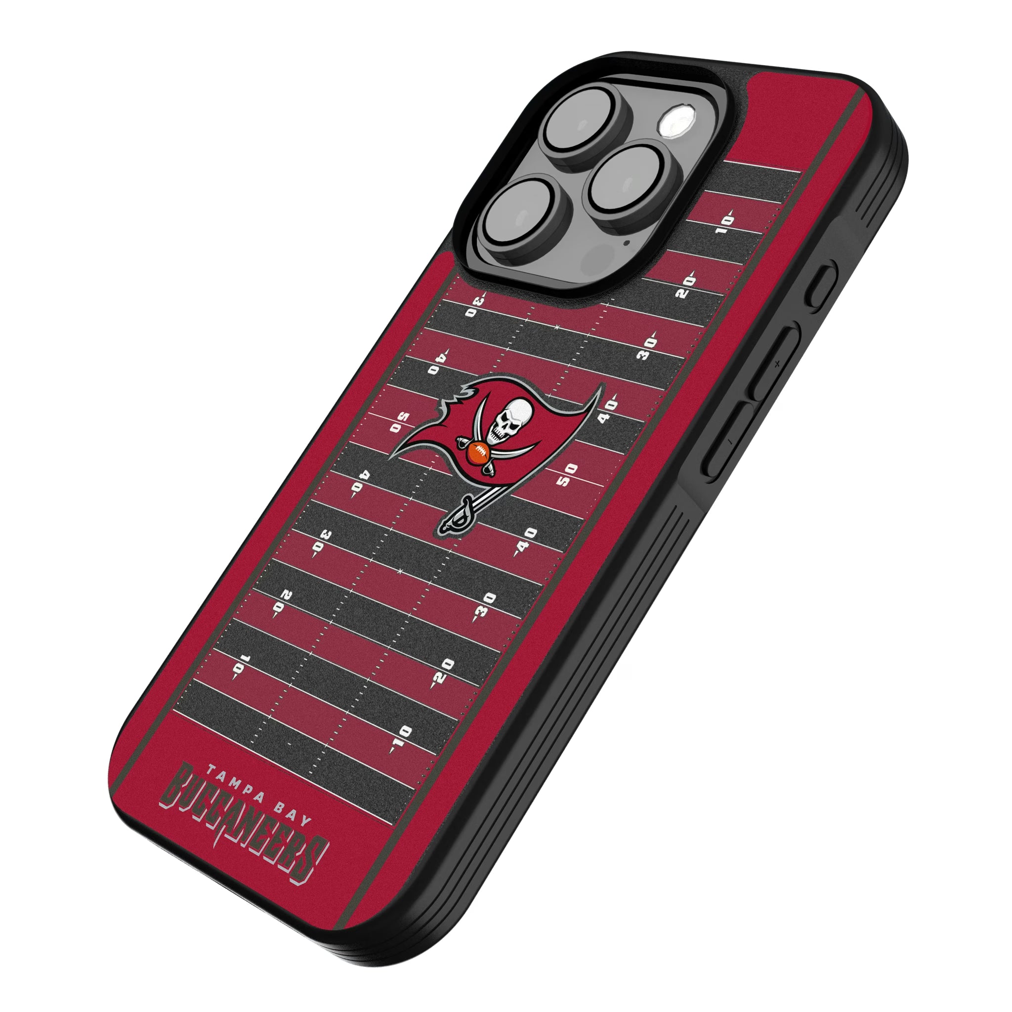 Tampa Bay Buccaneers Field iPhone Bump Phone Case for Apple iPhone - Isometric View