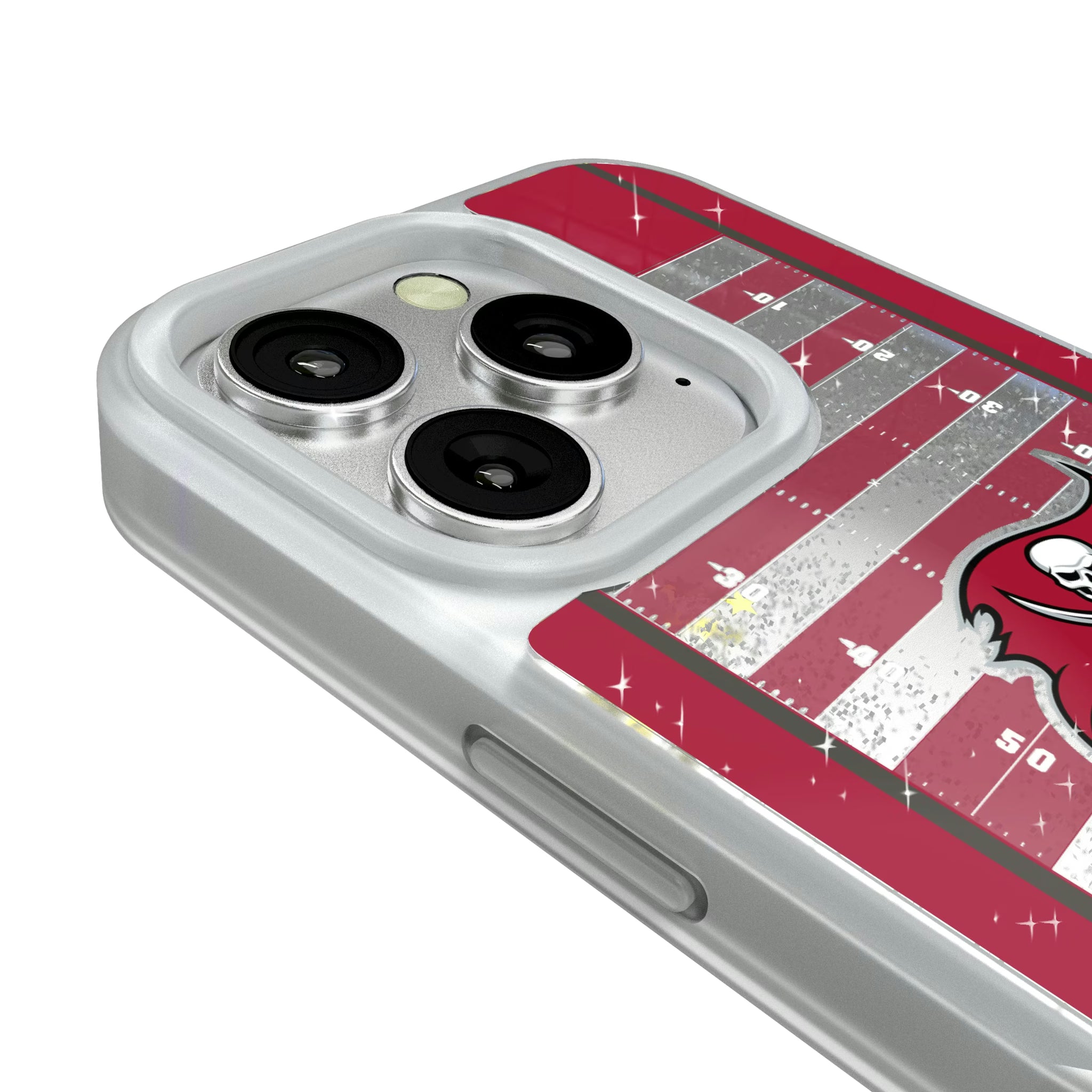 Tampa Bay Buccaneers Field iPhone Glitter Phone Case for Apple iPhone - Detail#Device_iPhone 16 Pro