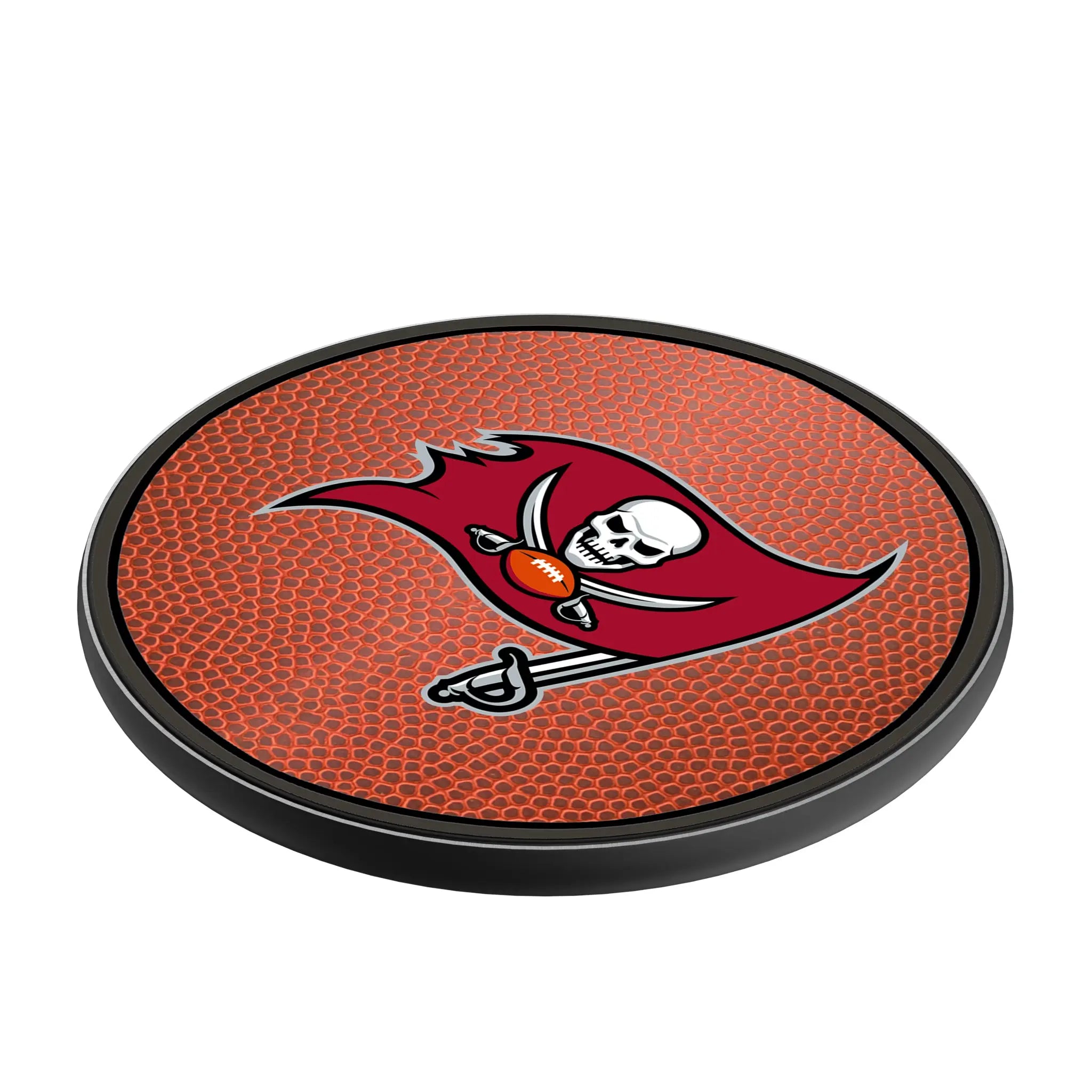 Tampa Bay Buccaneers Football 15-Watt Wireless Charger - Isometric View