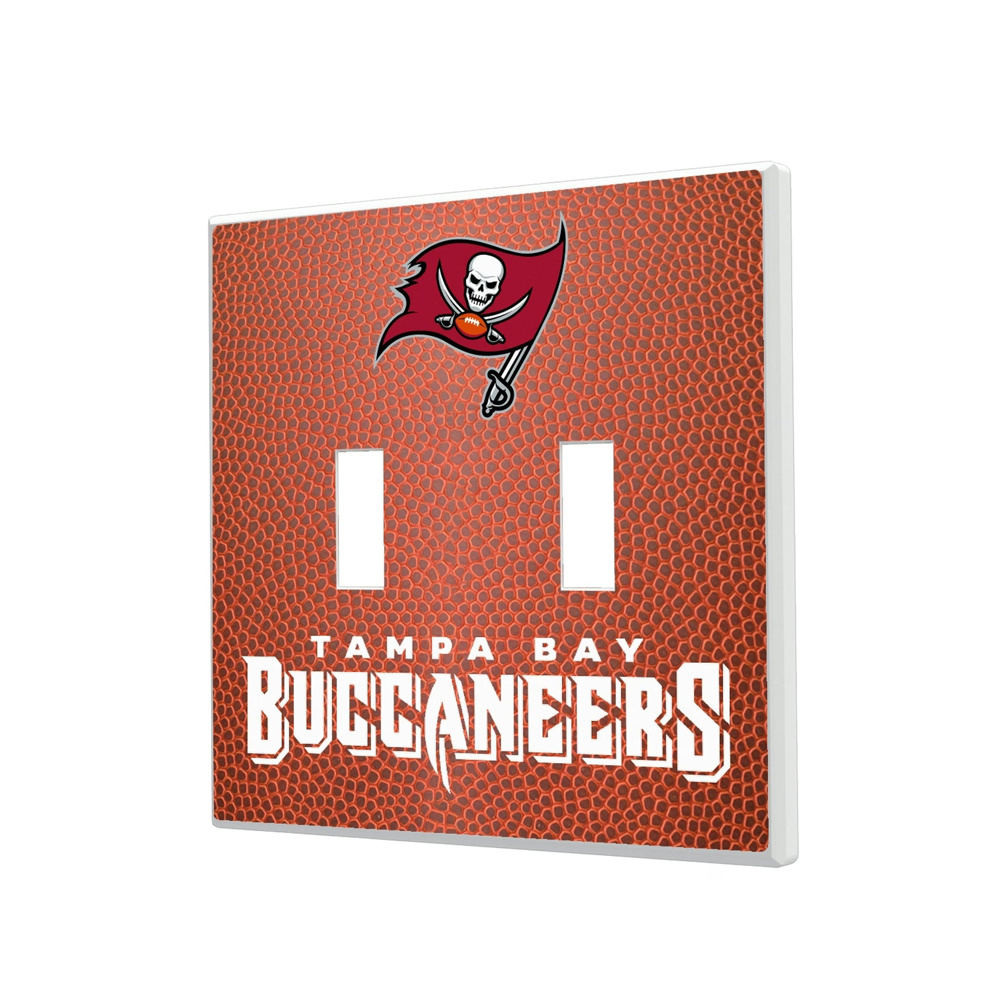 Tampa Bay Buccaneers Football Hidden-Screw Light Switch Plate#Style_Double Toggle