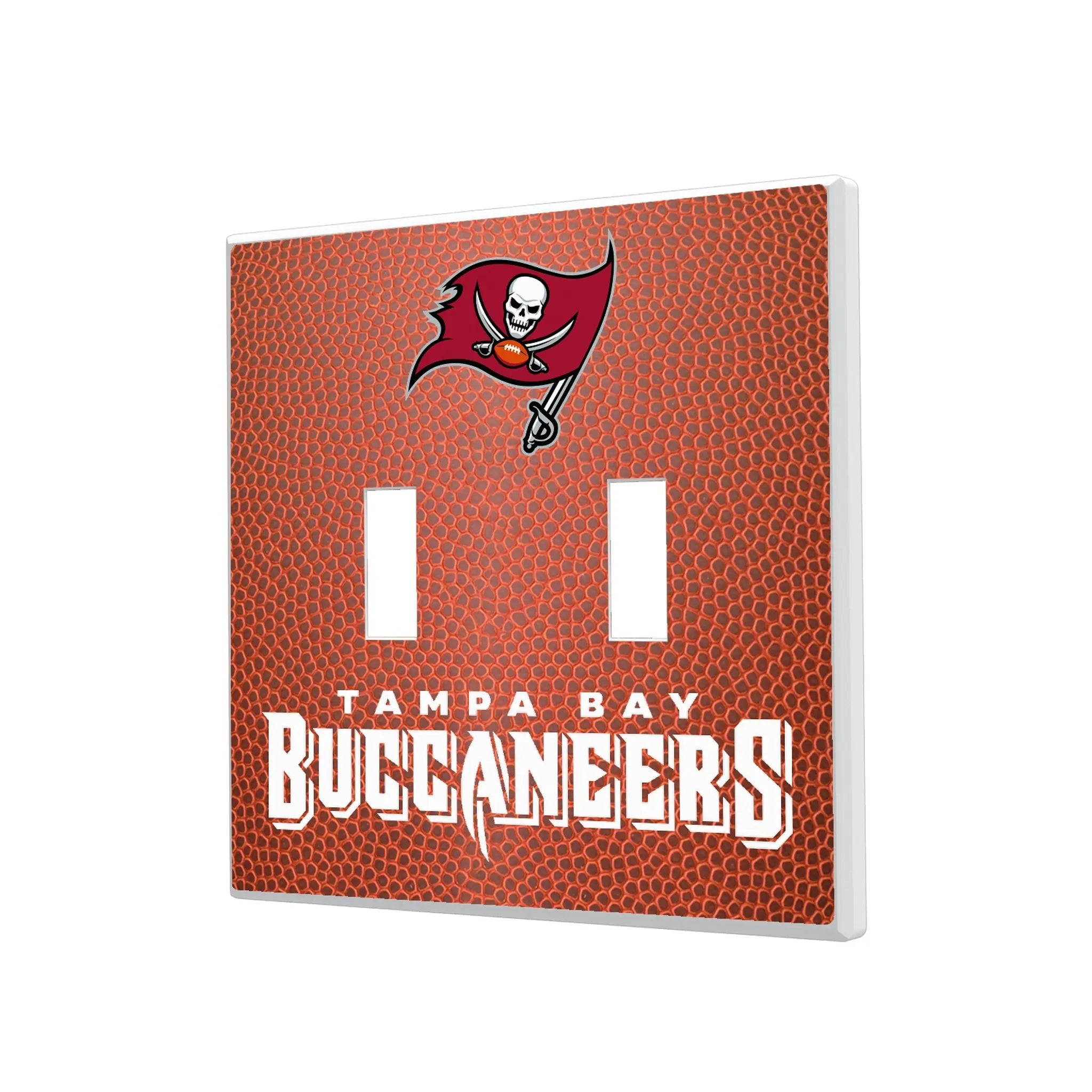 Tampa Bay Buccaneers Football Hidden-Screw Light Switch Plate#Style_Double Toggle
