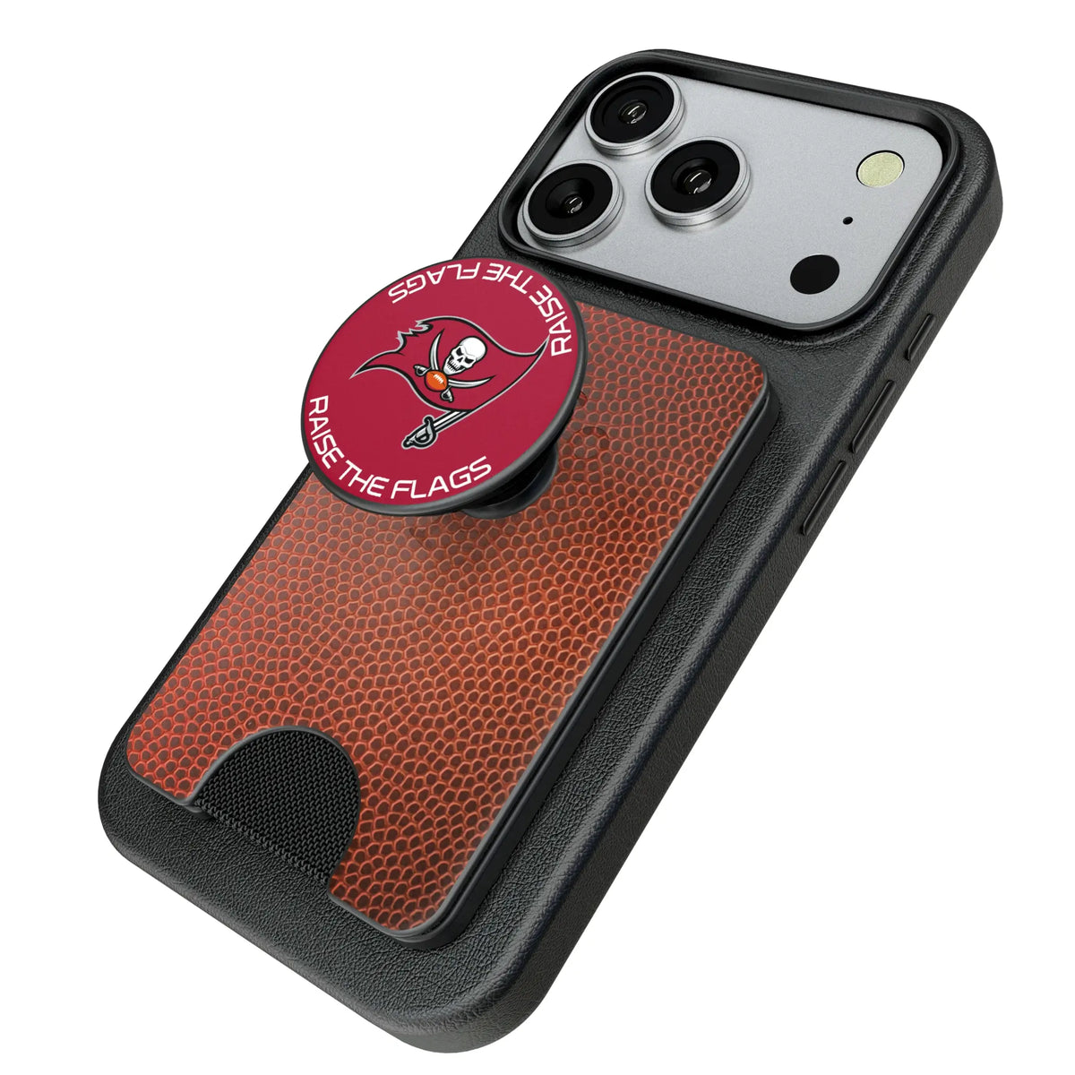 Tampa Bay Buccaneers Football Popsockets Wallet Magnetic - Isometric View