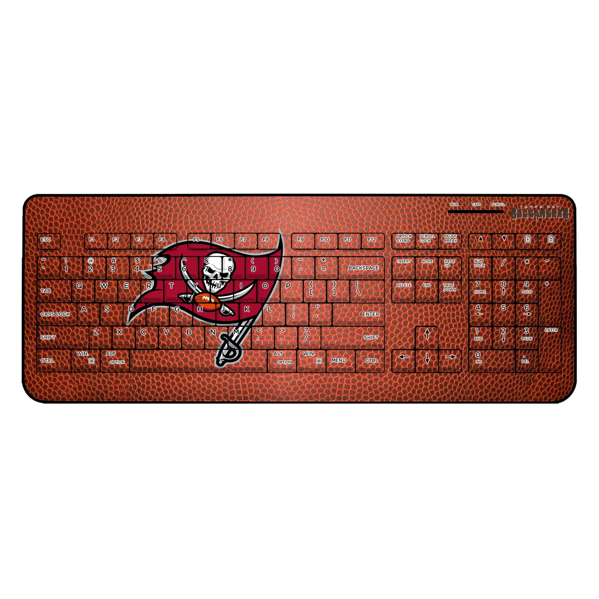 Tampa Bay Buccaneers Football Wireless USB Keyboard